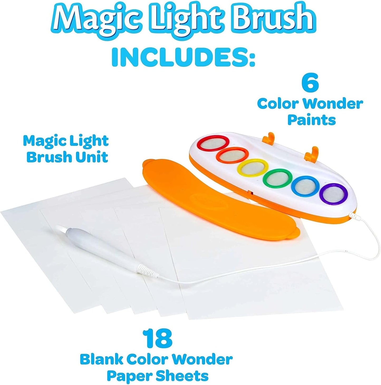 Crayola Color Wonder Magic Light Brush, Mess Free Painting Station for Kids, Easter Basket Essential & Stuffer, Easter Gift for Kids, Toddler Activity Toy, Ages 3+