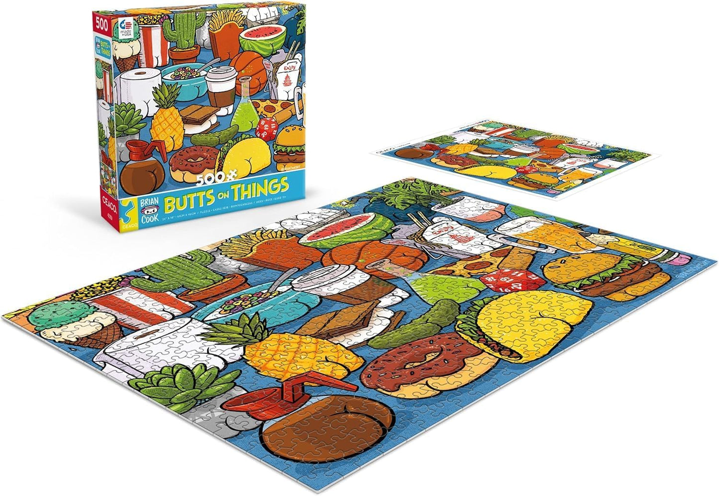 Ceaco - Brian Cook - Butts on Things - 500 Piece Jigsaw Puzzle