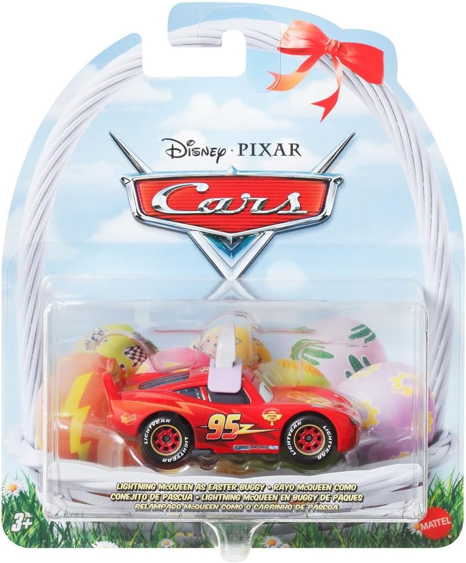 Disney Pixar Cars Easter Diecast Vehicles, 6-Pack Collection, Lightning McQueen, Mater, Holiday Theme HTY61-963C