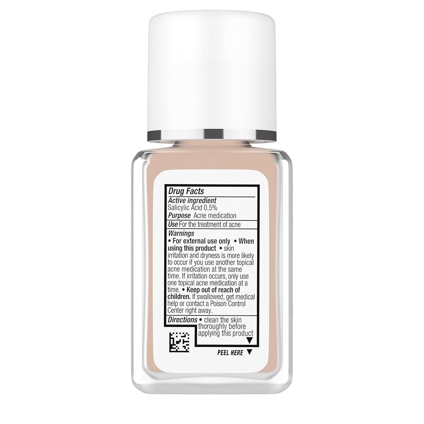 Neutrogena SkinClearing Oil-Free Acne and Blemish Fighting Liquid Foundation with.5% Salicylic Acid Acne Medicine, Shine Controlling Makeup for Acne Prone Skin, 20 Natural Ivory, 1 fl. oz