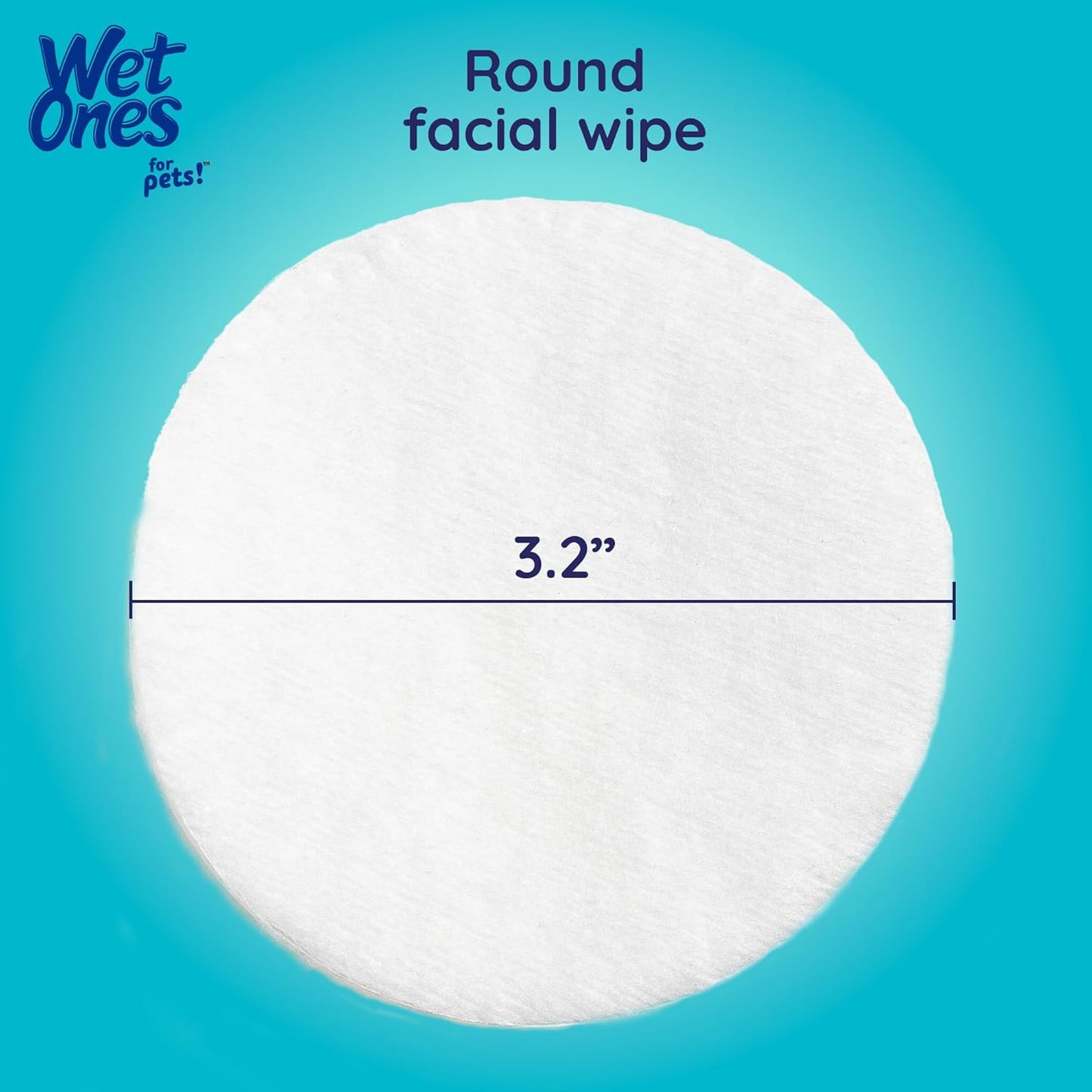 Wet Ones for Pets Hypoallergenic Face Cleansing Pads for Dogs, Fragrance Free - Small, Disposable Round Dog Face Cleaning Wipes, Extra Gentle, 50 Count