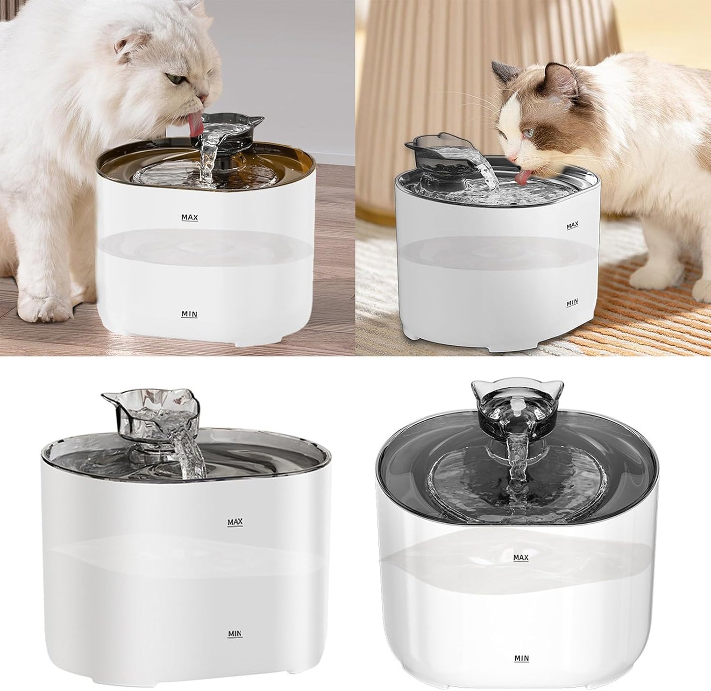 Cats Water Fountains Automatic Dogs Pet Drinking Mute Water Dispenser Large Capacity Quiet Fountains Cats Waterer