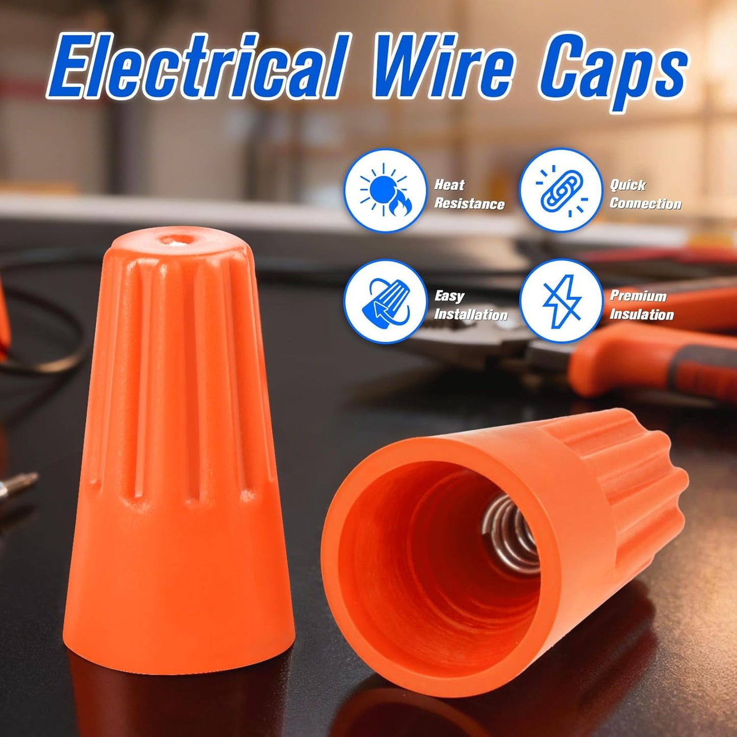 350 Pcs Wire Connectors Kit, Electrical Connectors Nuts Small, Assorted Wire Connector Nuts Assortment Kit, Wire Caps for Quick Connect, Electric Connectors for Wiring Screw Caps Nut Twister