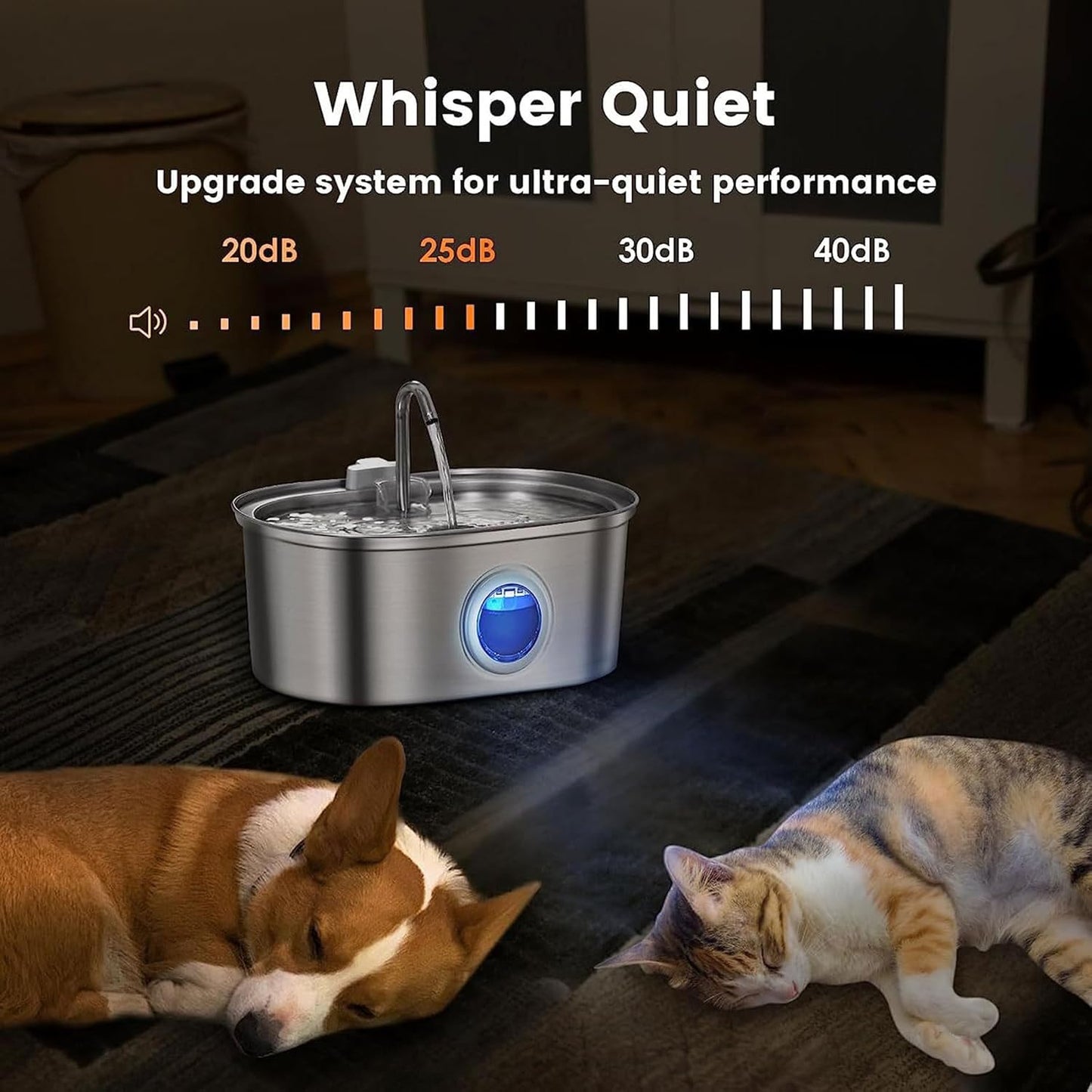 Automatic Cats Water Fountain Feeding Bowl Pet Drink Bowl Large Capacity Pet Drinking Dispenser for Cats for Dogs