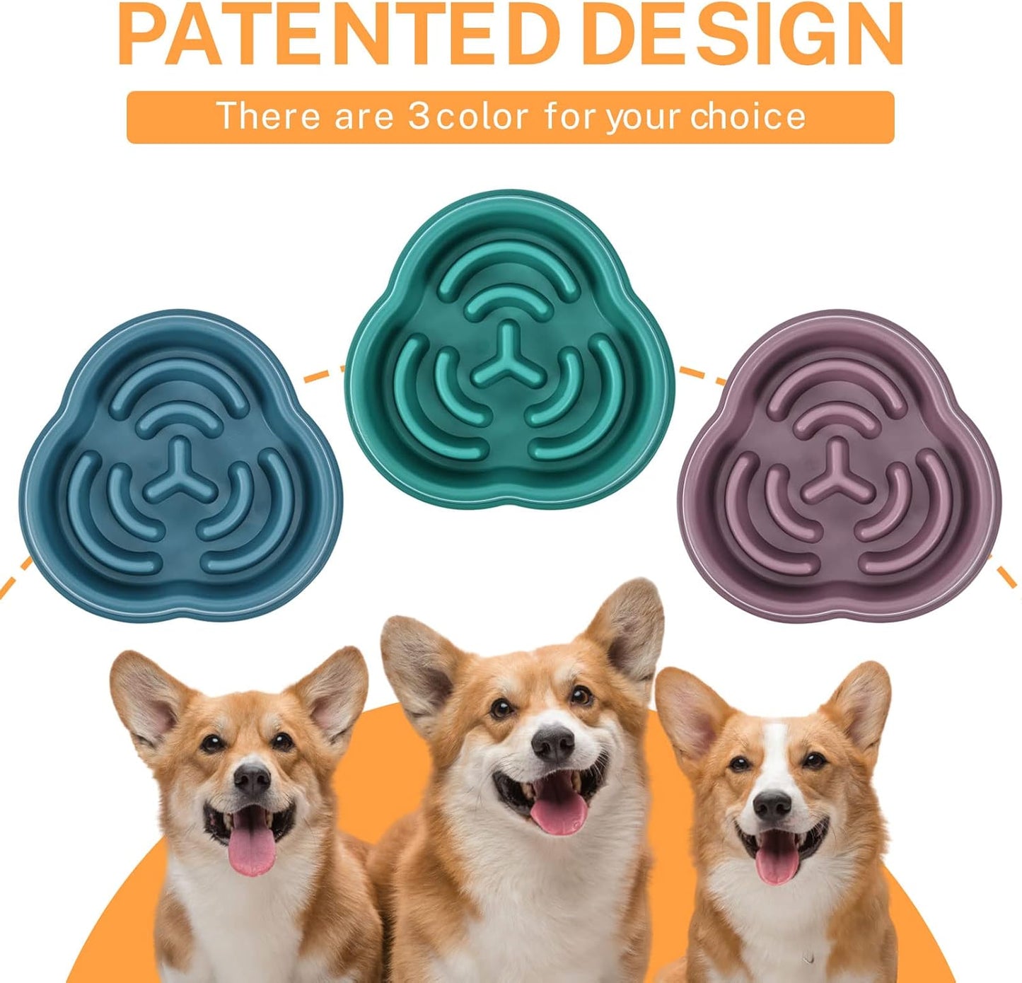 Slow Feeder Bowls for Small Medium, Puzzle Slow Feeding Pet Bowl with Anti-Slip Shim for Puppy, Non-Toxic Preventing Choking Healthy Slower Food Feeding Dishes (2pc Green)