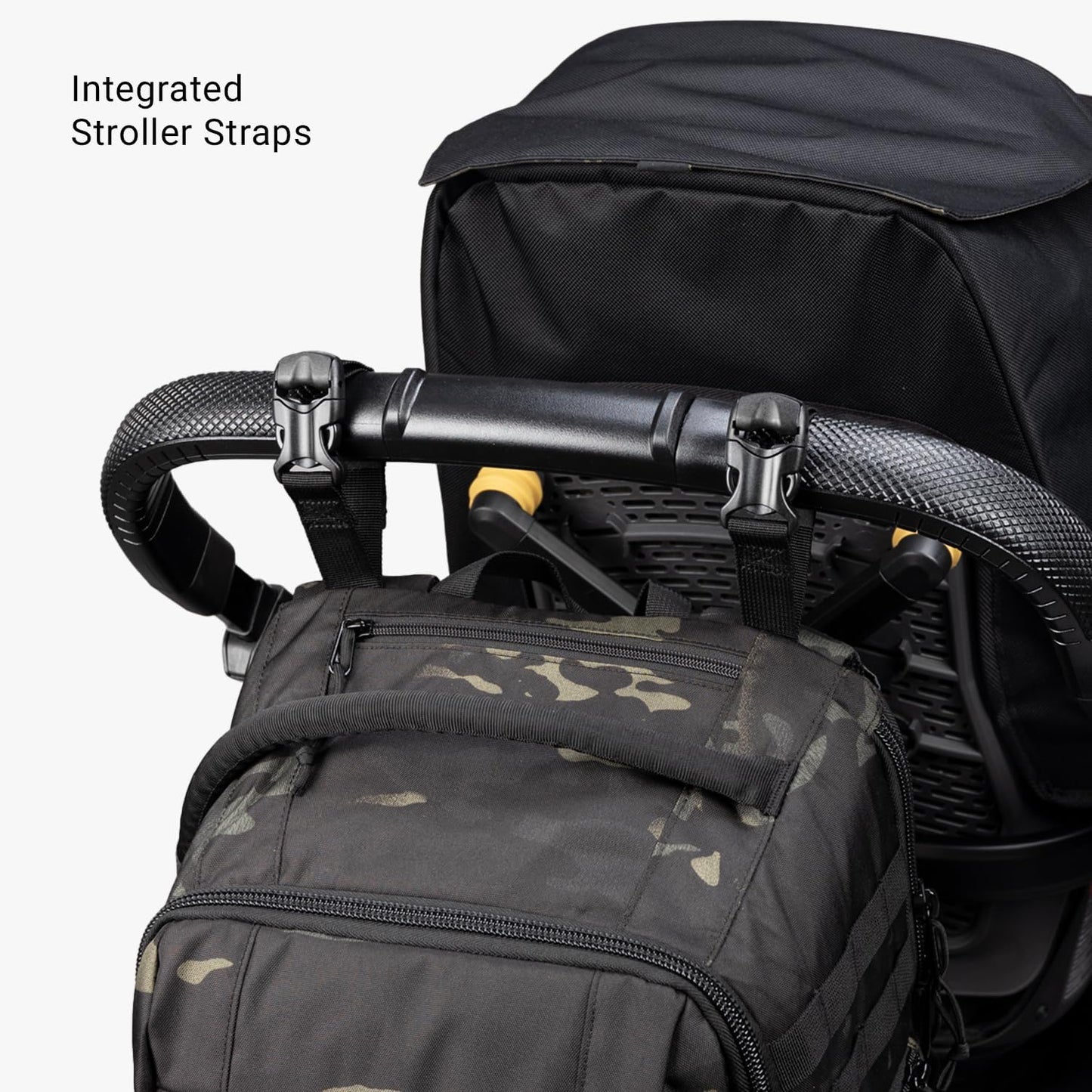Tactical Baby Gear Everyday Tactical Diaper Bag Backpack for Dads – Includes Changing Mat, Stroller Straps, Built-In Wipes & Cooler Pouch (Multicam Black Everyday)