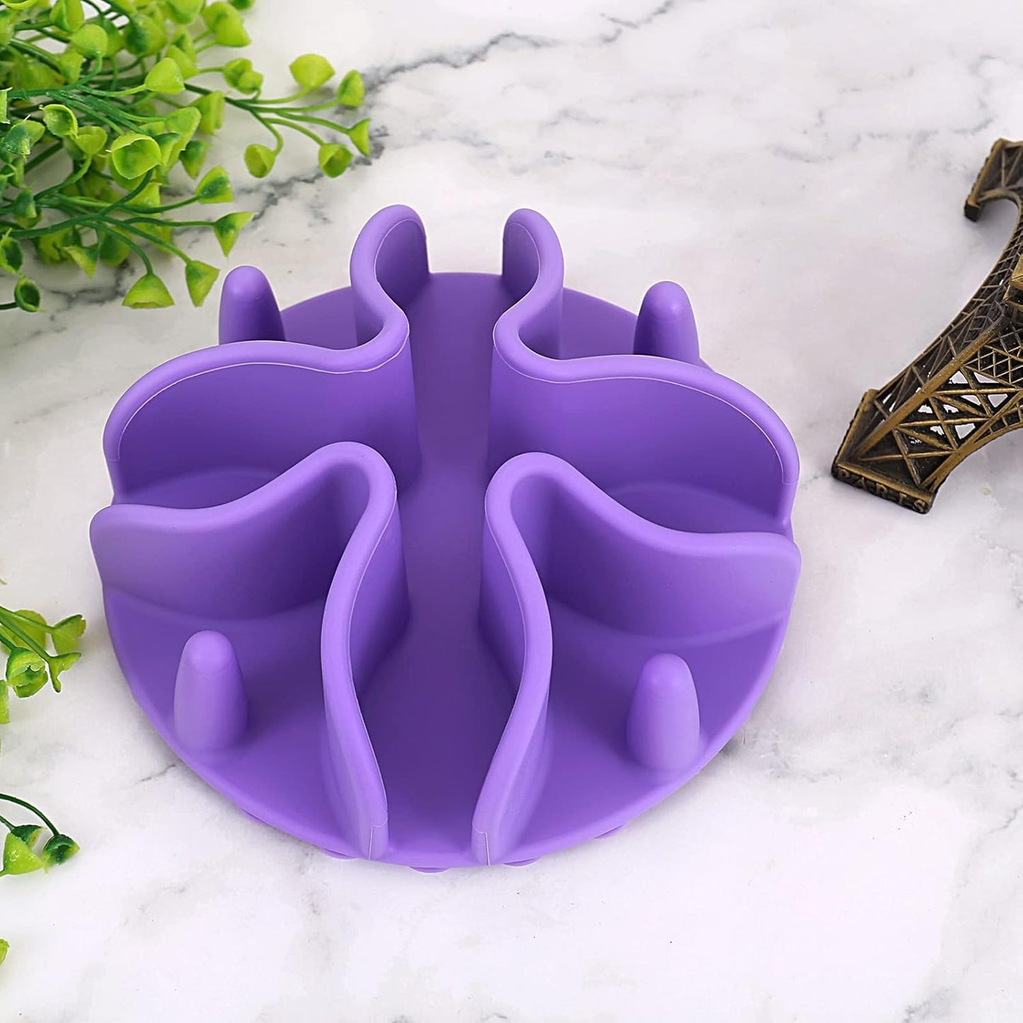 Slow Feeder Insert for Dogs & Cats, 3 Sizes Food-Grade Silicone Anti-Choking Puzzle Feeder, Non-Slip Suction Cup Design, Fits Most Bowls, Bloat Stop Pet Feeding Solution