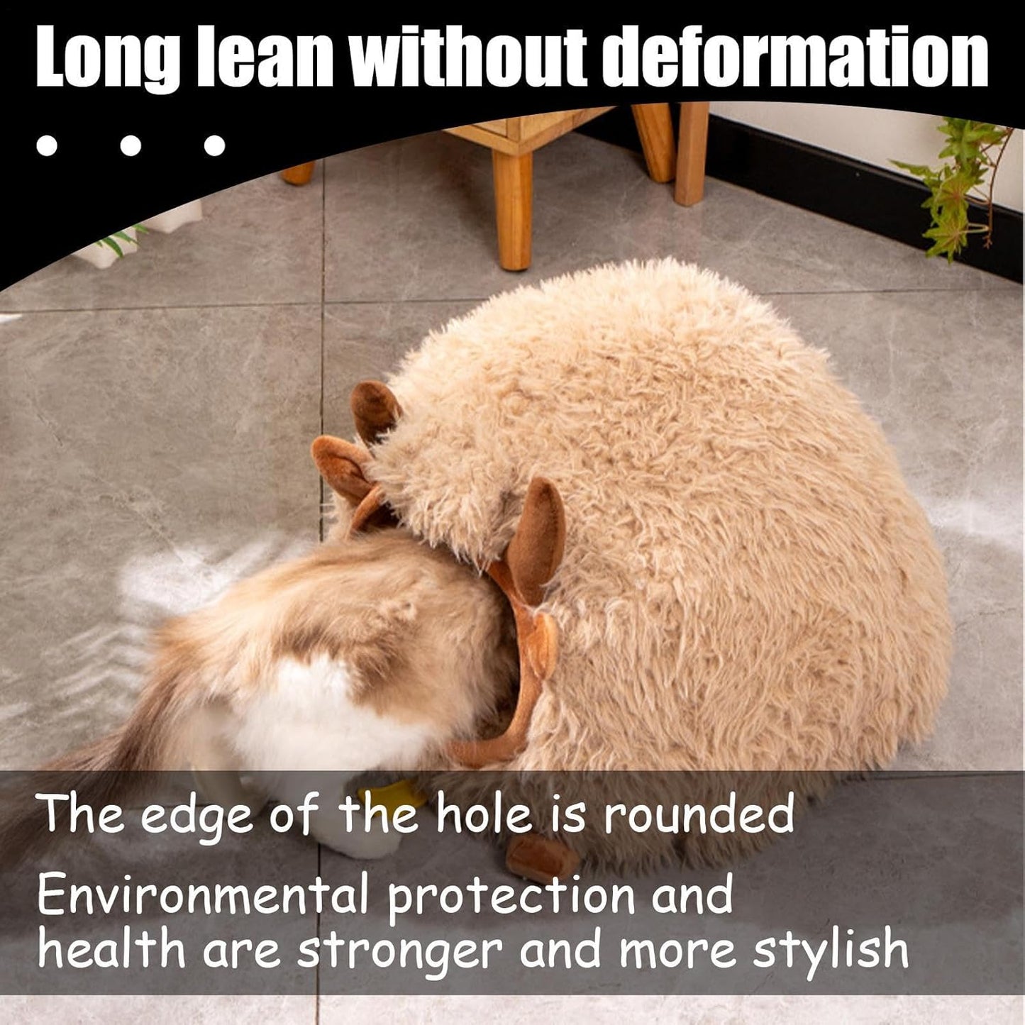 Cat Cave Bed for Indoor Cats, Winter Shaped Cat Cave, Semi Enclosed Indoor Cats Nest, Dog Tent Bed with Cover for Indoors and Outdoor Play, Pet Sleeping Space and Small Dogs