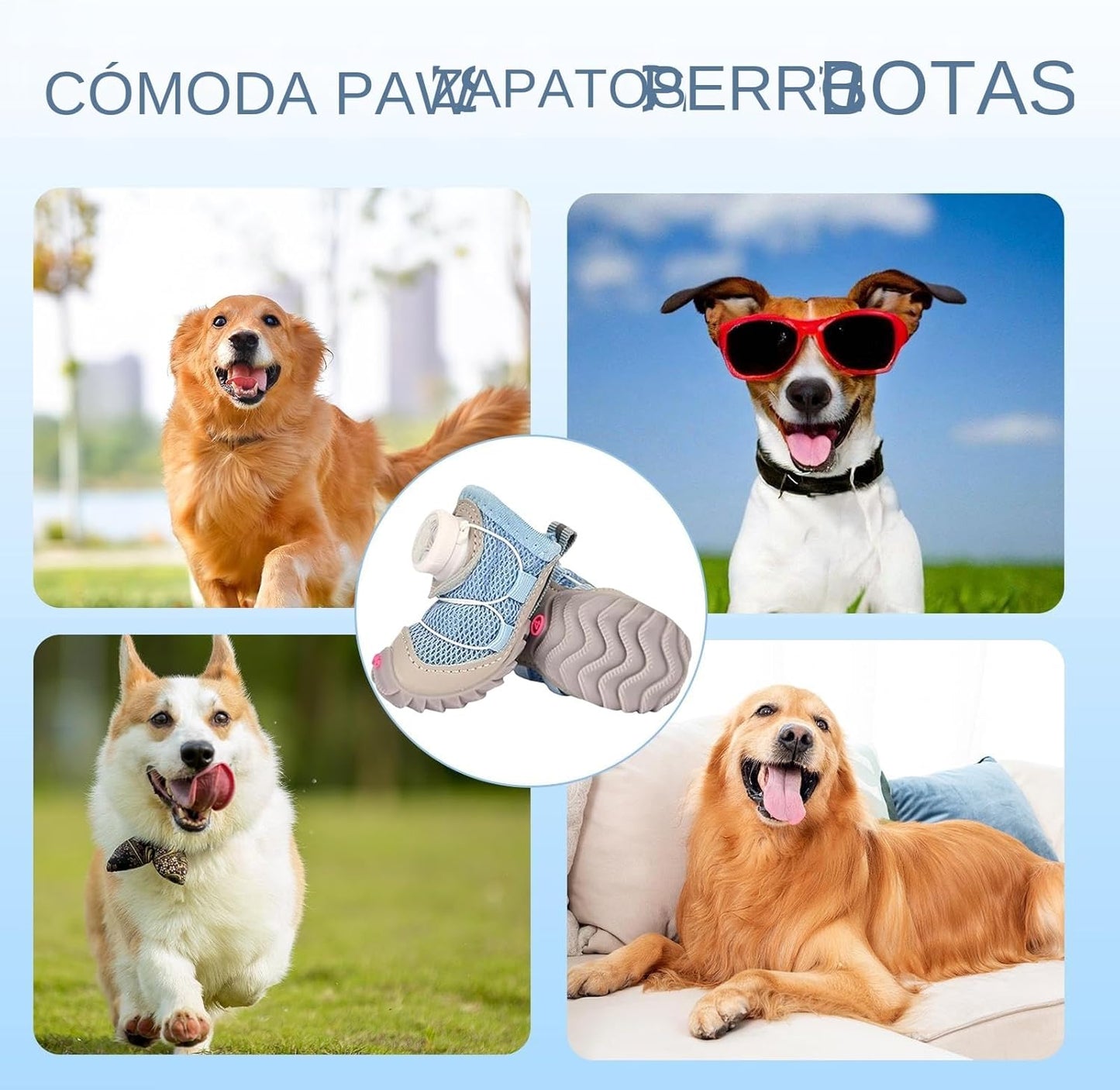 Genérico Dog Snow Boots | Waterproof & Non-Slip Booties | Pet Winter Boots | for Snow, Rain, Small Breeds, Puppies, Hot Pavement & Running