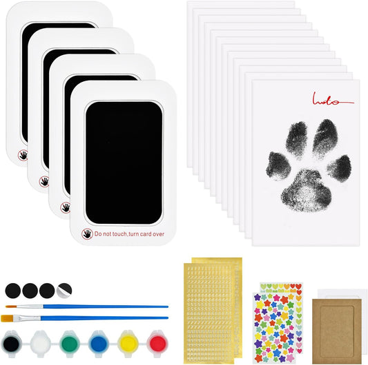 Paw Print Kit for Dogs - Dog Paw Print Kit Pet Paw Print Impression Kit, Dog Nose Print Kit Clean Touch Ink Pad for Dog Paw Prints, Inkless Paw Print Kit for Puppy & Newborn