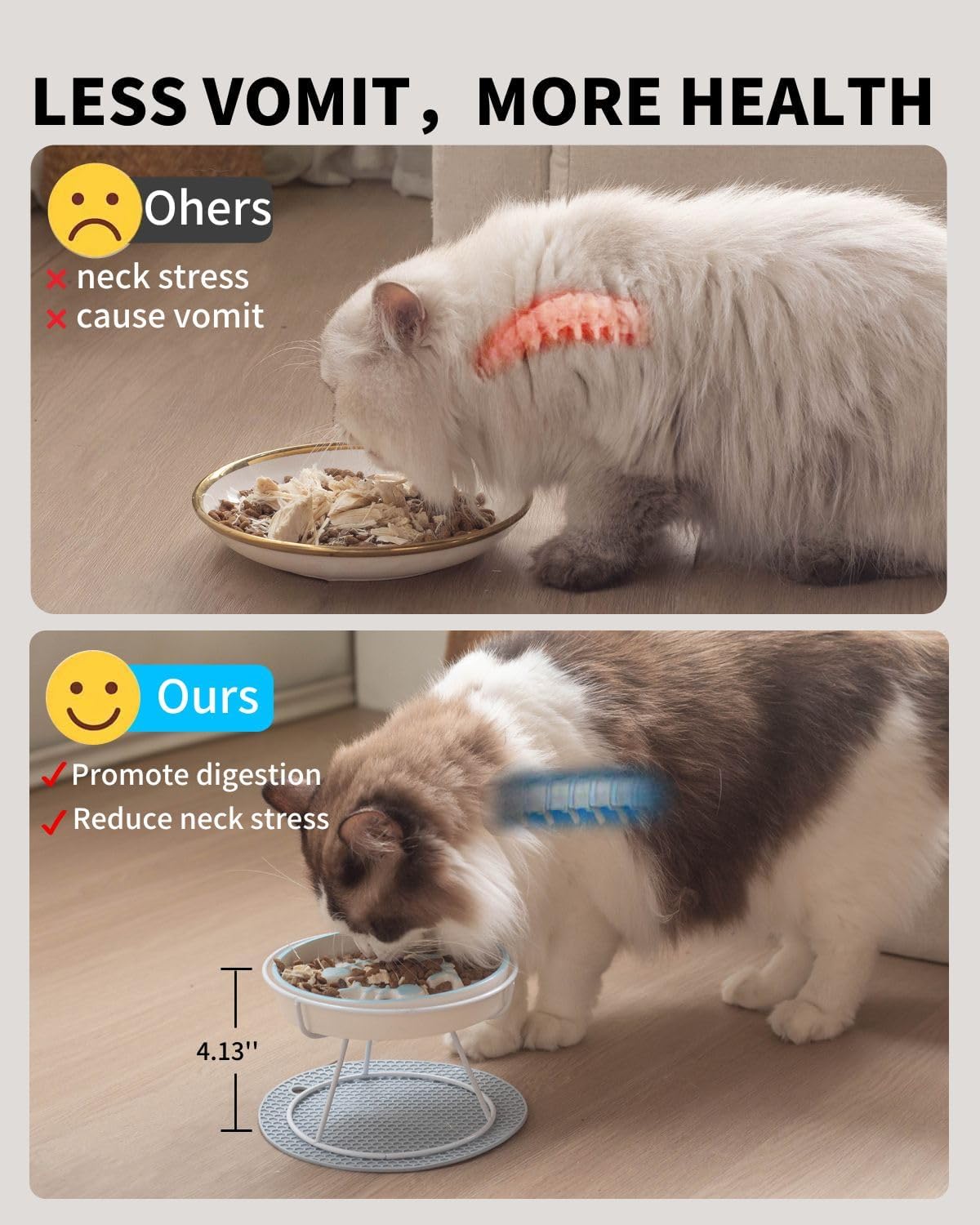 Ceramic Fish-Bone Slow Food Bowl for Cats and Dogs, Dishwasher Safe, Non-Toxic, Engaging Design, Prevents Obesity