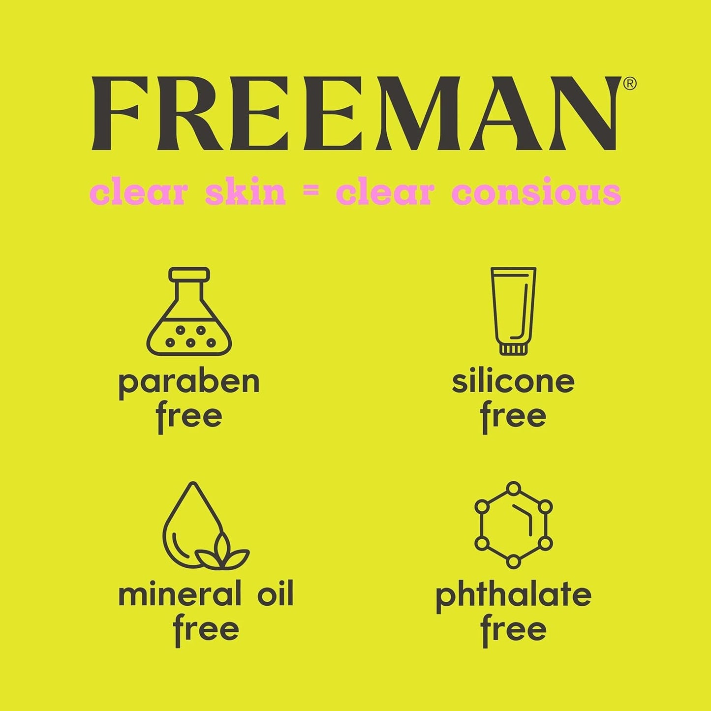 Freeman Anti-Stress Clay Mask, Dead Sea Mineral Face Mask, Lavender & Sea Salt Balance & Calm Skin, Unclog Pores, Facial Mask For All Skin Types, No Harsh Chemicals, 6 fl. oz./175 ml Tube, 1 Count