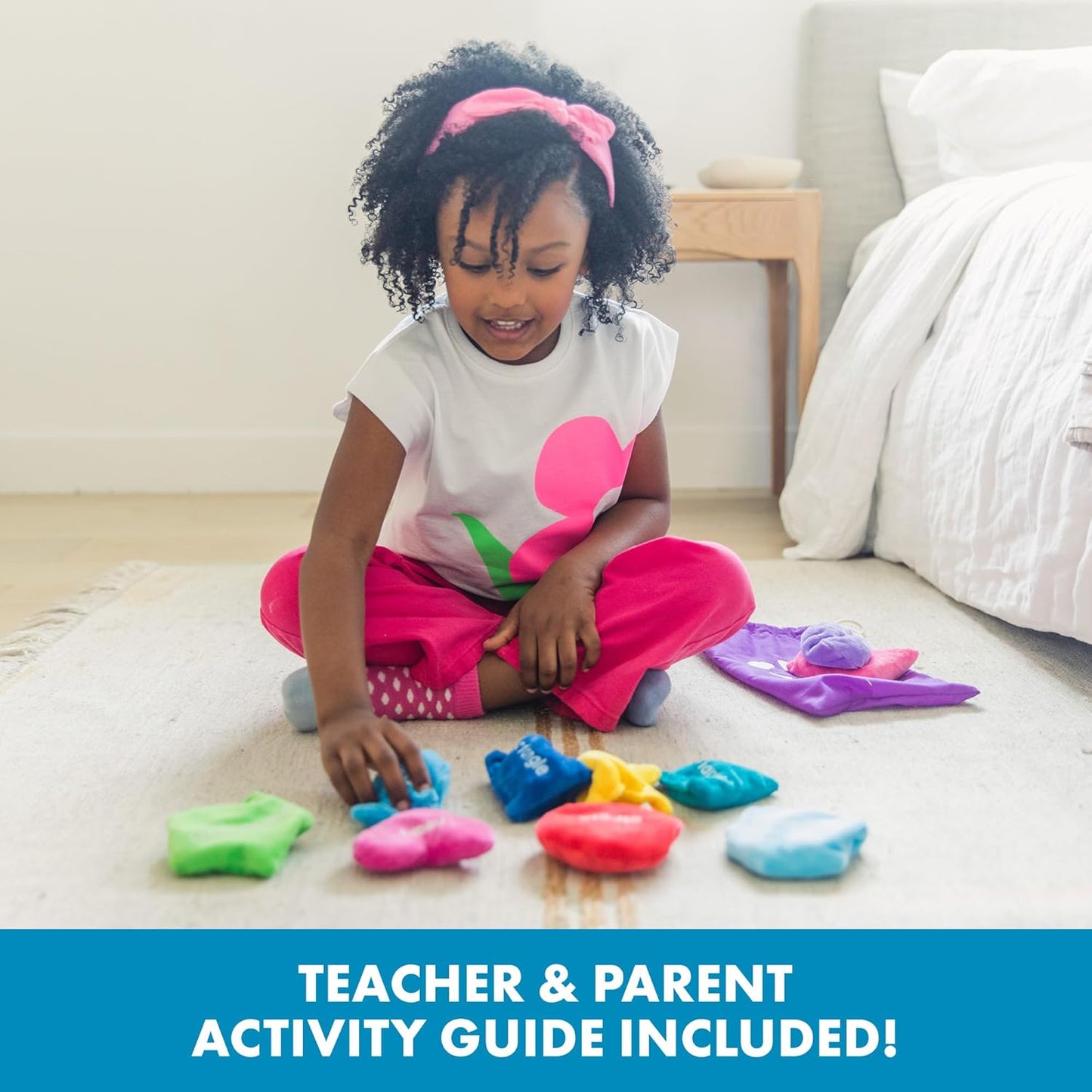 Educational Insights Shapes Bean Bags - Toddler Learning Toys, Learn Shapes and Colors, Sorting Toys for Toddlers, Preschool Classroom Must Haves, Tactile Manipulatives for Kids Ages 3+