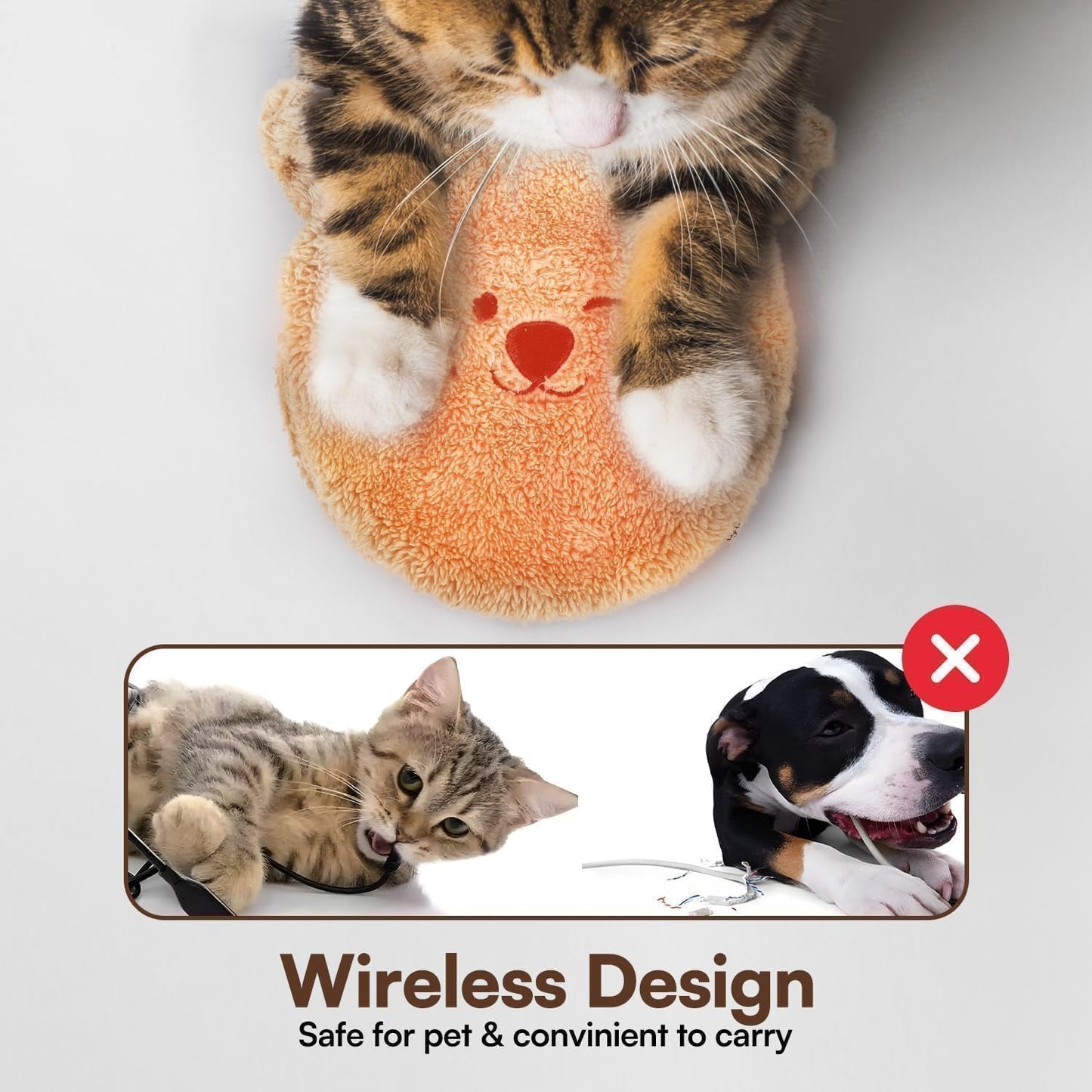 ALL FOR PAWS Microwavable Cat Heat Pad with 2 Covers, Pet Heating Pad for Kittens, Heated Pet Bed for Cats, Microwave Heating Pad for Pets