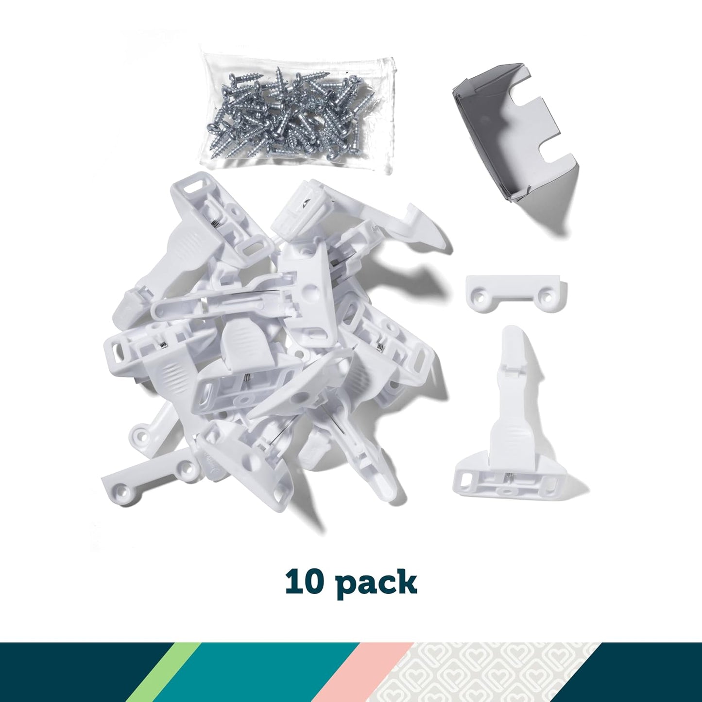 Safety 1st Spring n' Release Latches, 10 Pack