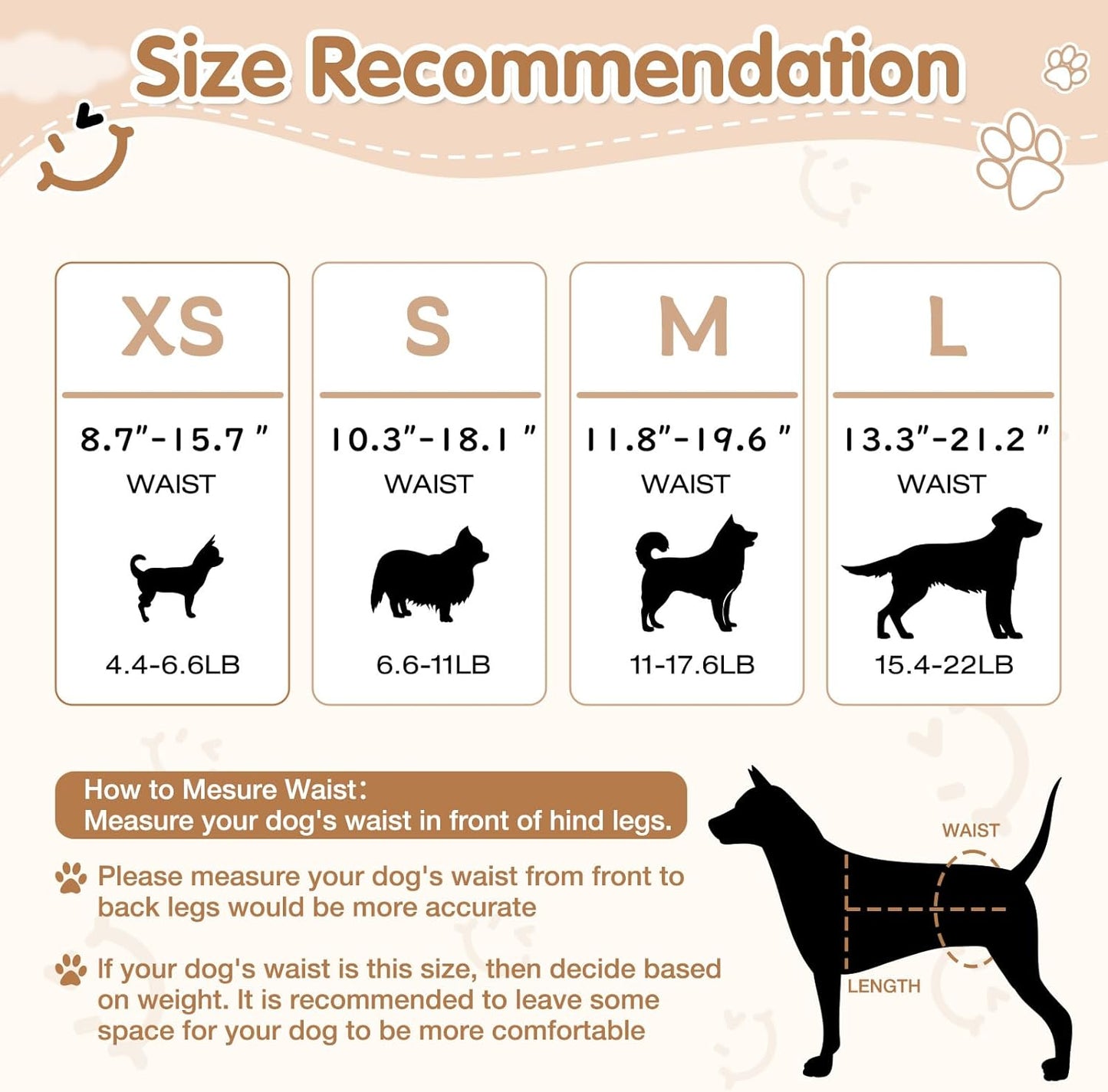 Dog Diapers Female, Pull It Up Disposable Puppy Diapers with 360° Stretchy Waist, Super Absorbent Leak-Proof Doggie Diapers for Playful Dogs, Dog Walking, Gaming(S,30PCS)