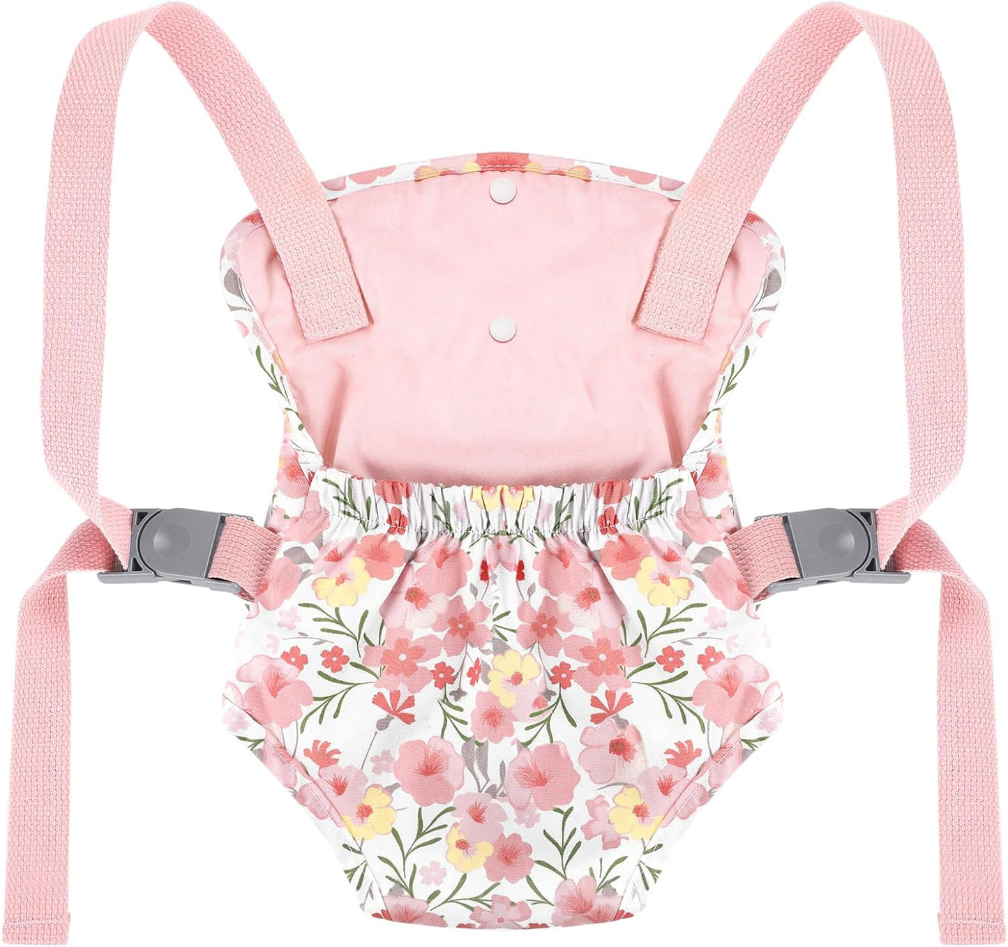 GAGAKU Baby Doll Carrier for Little Girls Baby Carrier for Dolls Reborn Baby Doll Carrier Toddlers 3 Years Old Babydoll Carrier - Pink Rose of Sharon