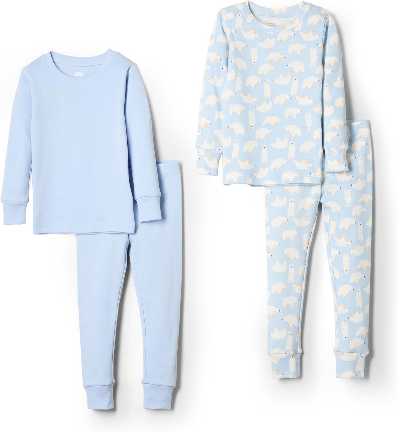 Amazon Essentials x Sofia Grainge Unisex Babies' Snug-Fit Cotton Footed Pajamas