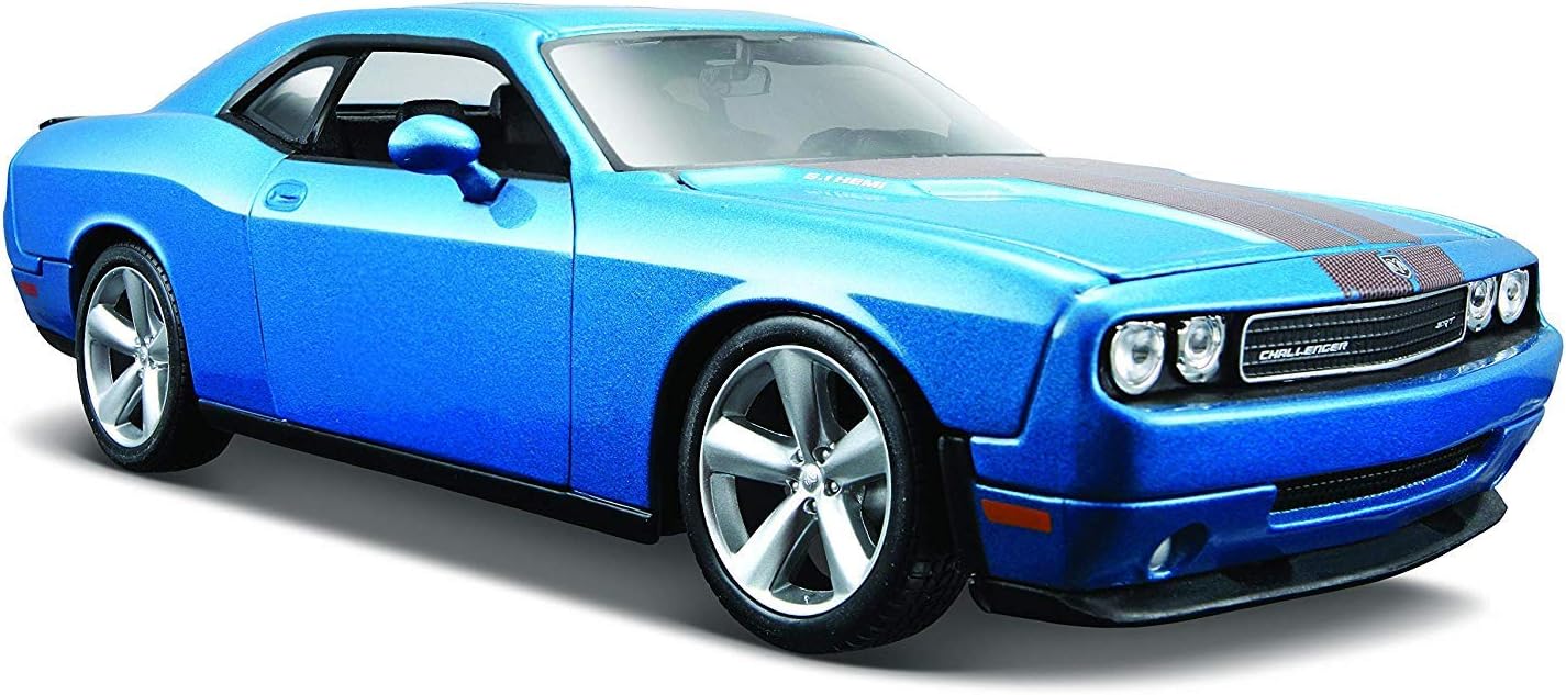 Maisto 1:24 Scale 2008 Dodge Challenger SRT8 Diecast Vehicle (COLORS VARY) , Blue
