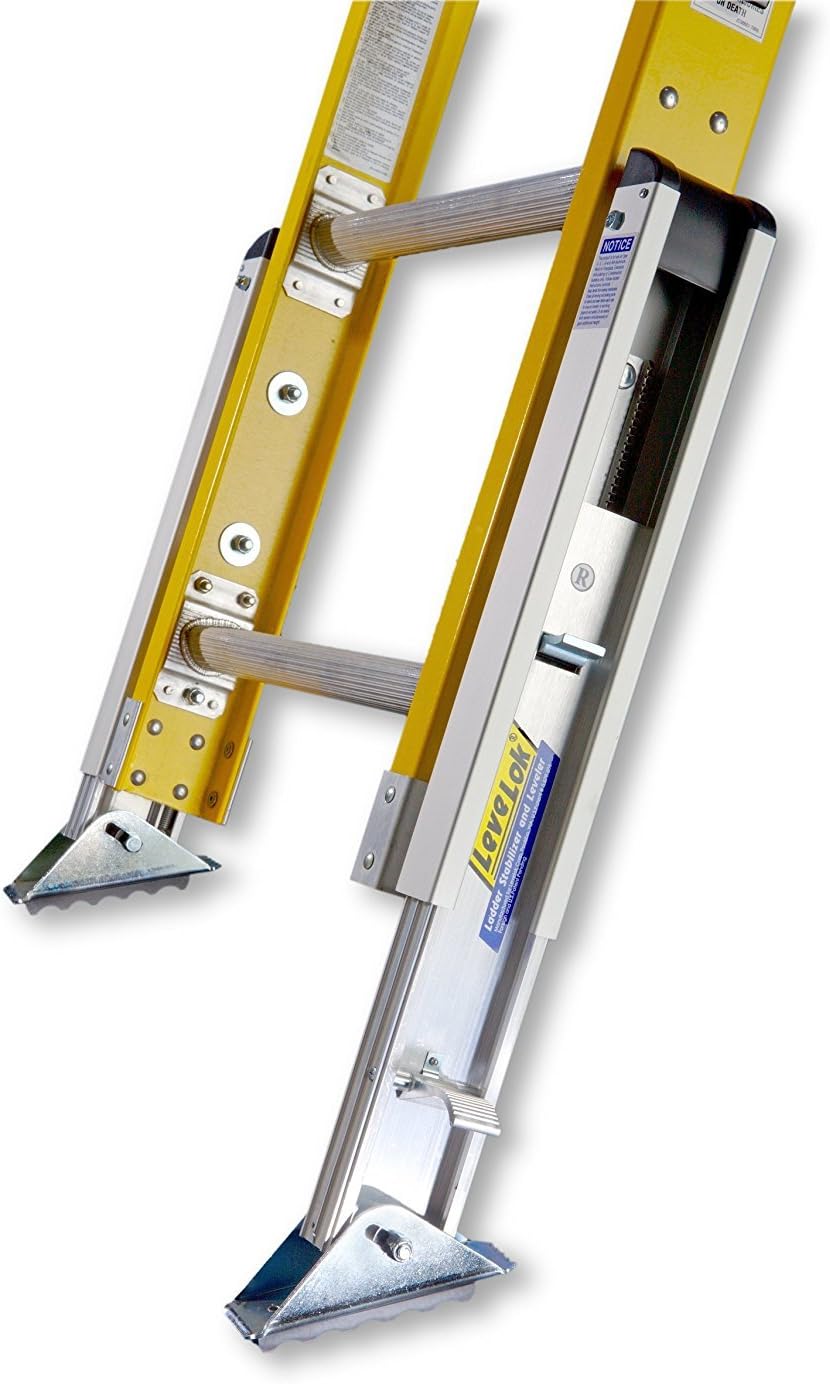 Levelok Permanent Mount Ladder Levelers for Uneven Surfaces – 2 Legs - Complete Kit
