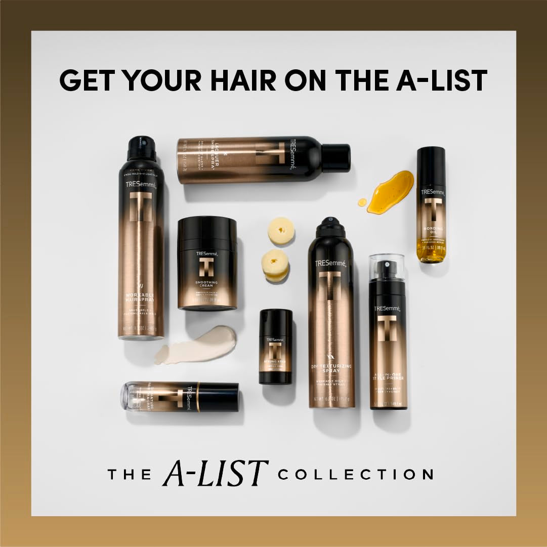 TRESemmé A-List Collection Signature Hair Fragrance 1 ct Golden Vanilla + Sandalwood Formulated Without Phthalates, Parabens + Synthetic Dyes, Developed & Safe for All Hair Types, 1.35 FL OZ
