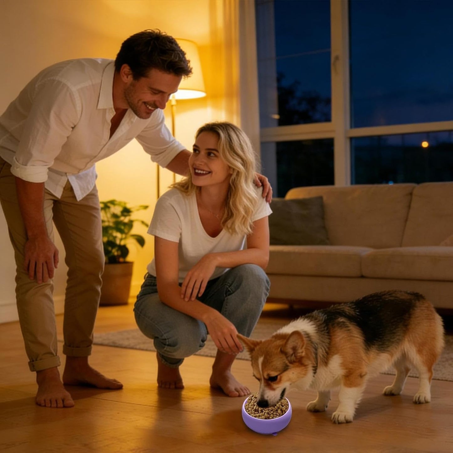 Silicone Slow Feeder, Anti Choking Dog Bowl, Non Slip Base with Raised Maze, Small Medium Pet Dish, Slow Eating Bowl with Fun Design, Dog for Indoor Outdoor 4.52x4.52x1.95 inches