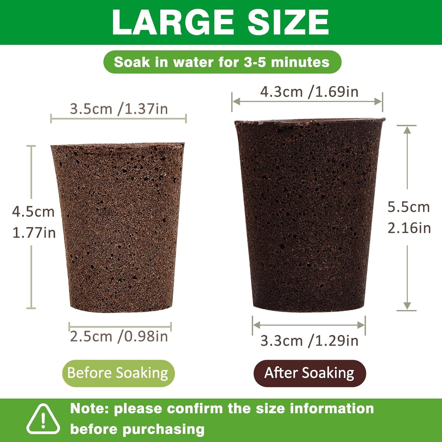 50 Pack Grow Sponges, Large Seed Pods Replacement Sponges, General Hydroponics Rapid Rooter Plugs for Indoor and Outdoor Soil Garden, Seed Germination, Plant Rooting, Vegetable Cultivation