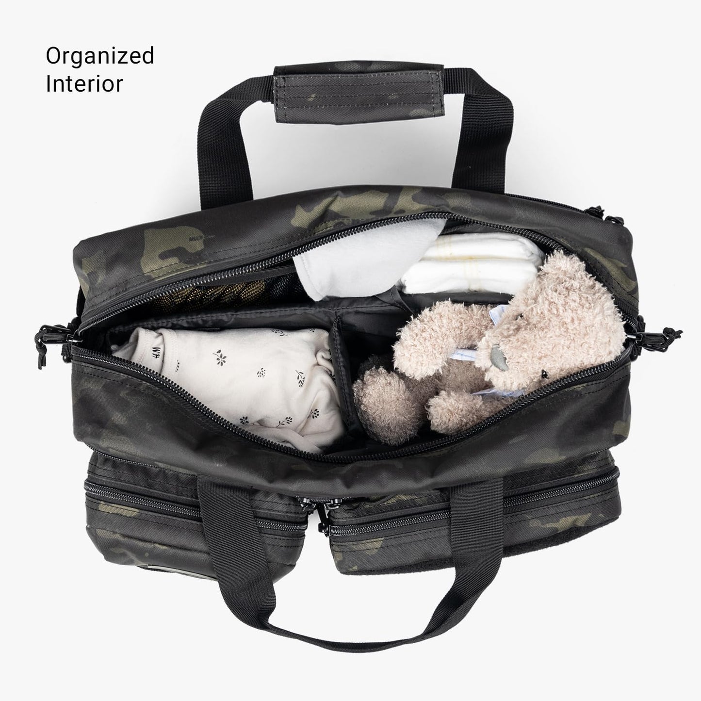 Tactical Baby Gear 4th Gen Tactical Diaper Bag for Dads w/Included Changing Mat, Stroller Straps