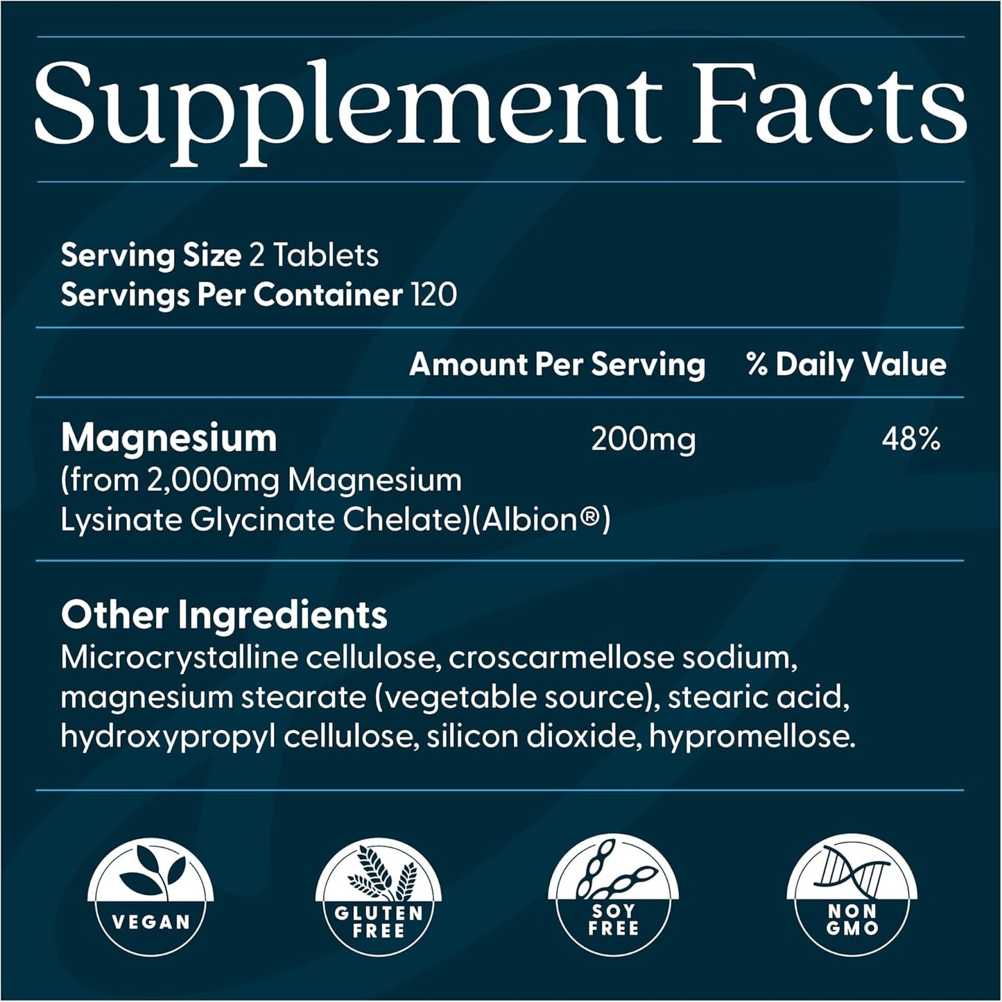 Doctor's Best High Absorption Magnesium Glycinate Lysinate Supplement for Sleep Support - Chelated Magnesium Tablets for Women & Men, 200mg per Serving, Supports Calm & Relaxation, Vegan - 240 Count