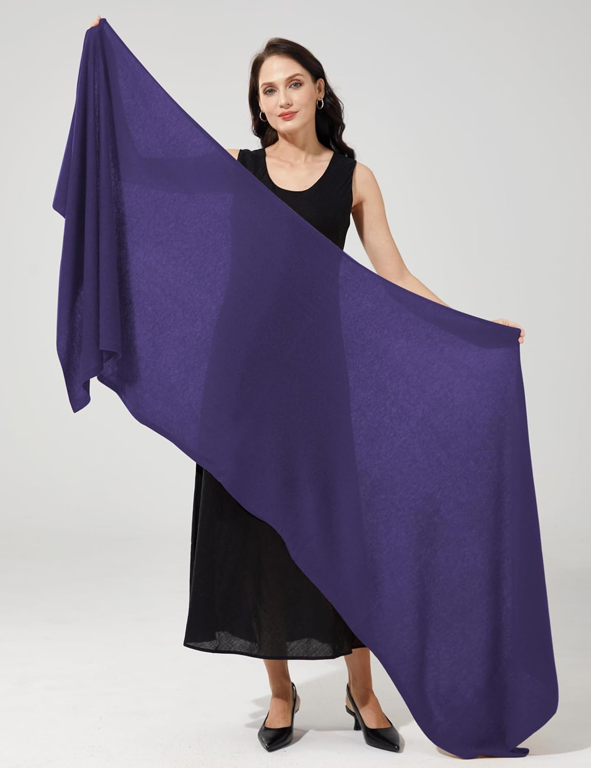 Soft Cashmere Blend Wrap Chic Scarf Stole for Women Wayfarer Travel Extra Large 87"x28"