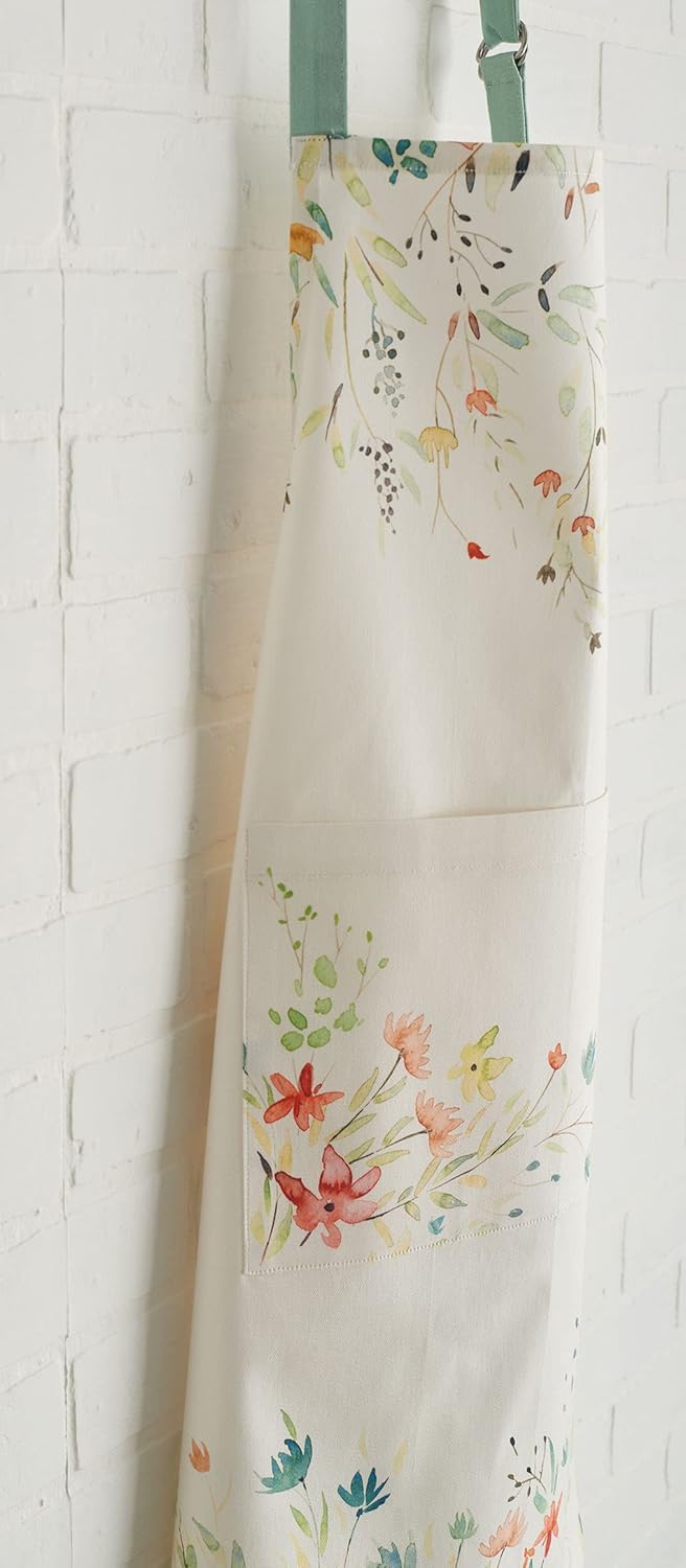 Maison d' Hermine 100% Cotton Apron for women with Pocket Kitchen Chef Apron for Men Cooking Easter Decorations