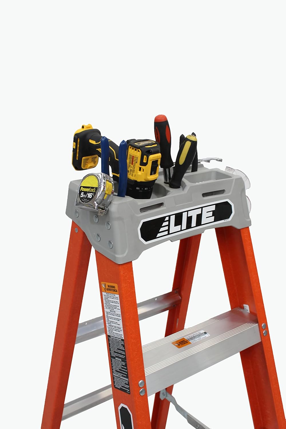LITE 4-Foot Fiberglass Step Ladder, 300-Pound Load Capacity, Type IA, LP-3011-04