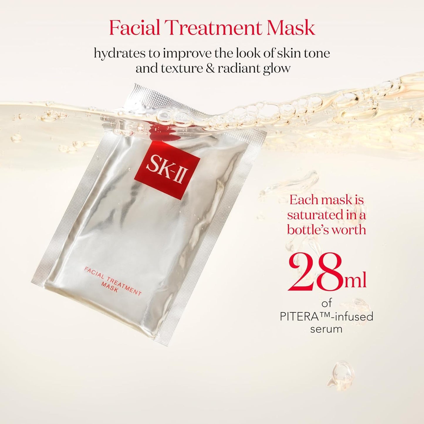 SK-II Facial Masks - Brightening Face Mask Sheets to Help Improve Tone, Texture & Radiance - Anti-Aging Treatment for Replenished Moisture & Visibly Healthier Skin