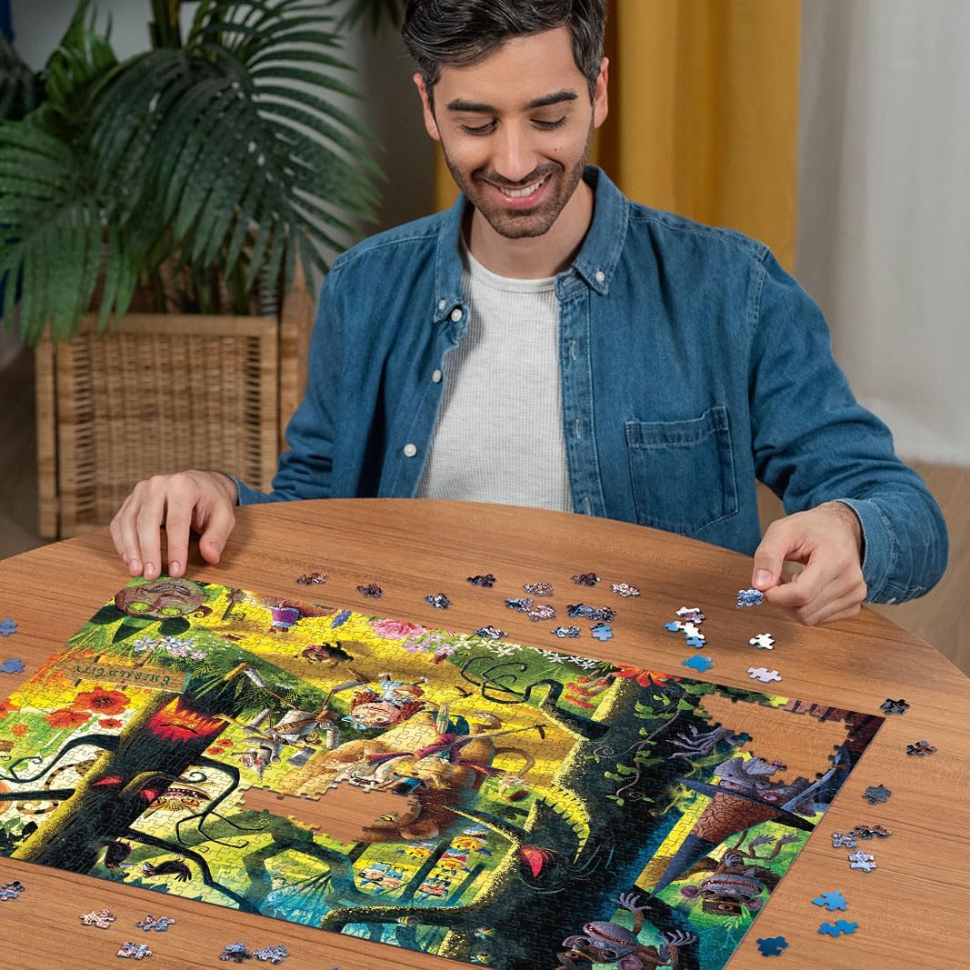 Ravensburger Dean Macadam Lions & Tigers & Bears Oh My!1000 Piece Jigsaw Puzzle for Adults - 12000513 - Handcrafted Tooling, Made in Germany, Every Piece Fits Together Perfectly