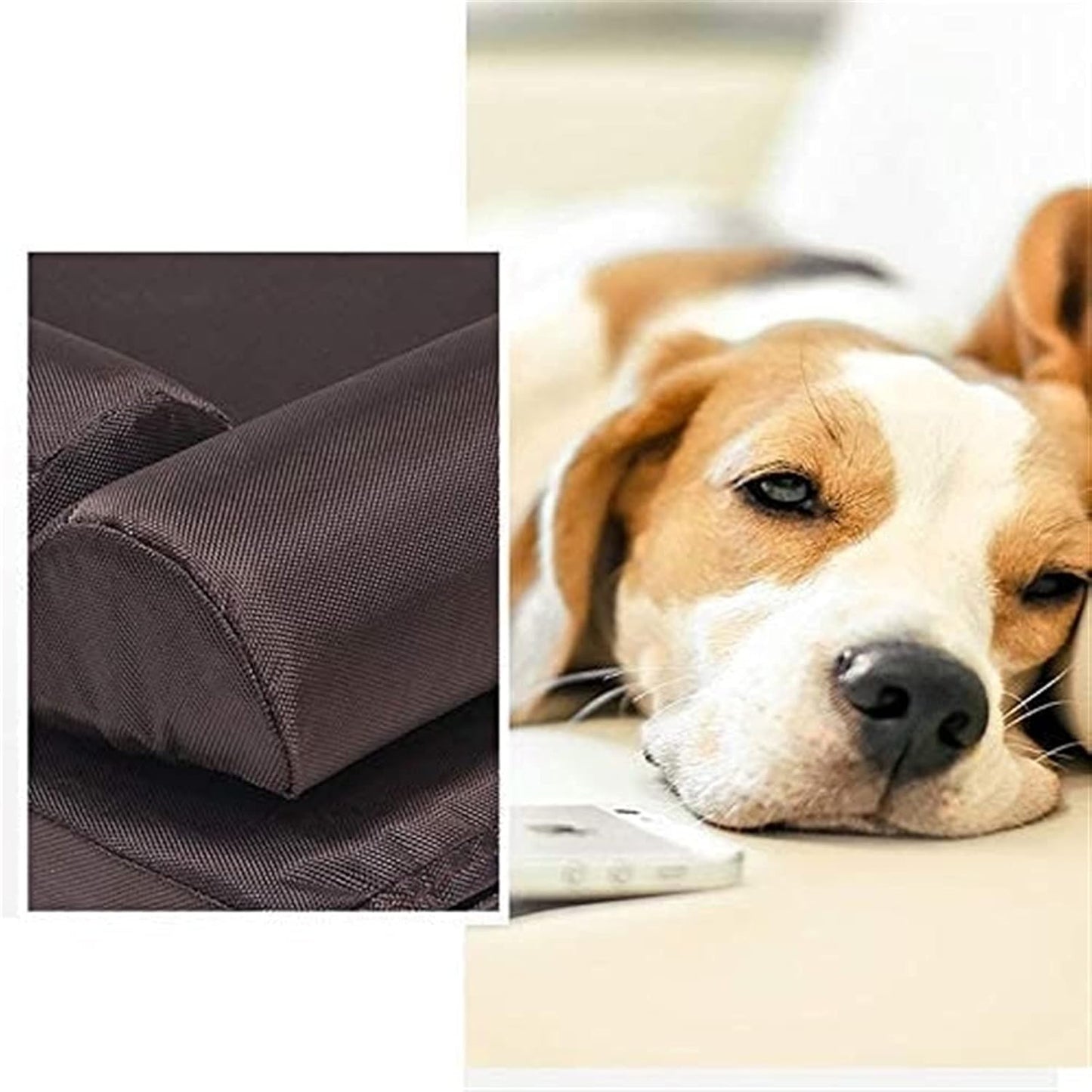 Plush Sofa Orthopedic Dog Bed Ergonomic Cradle Contour Lounger Mid Century Modern Bed Frame and Outdoor Travel Bed for Dogs and Cats - Multiple Styles Sizes (XL)