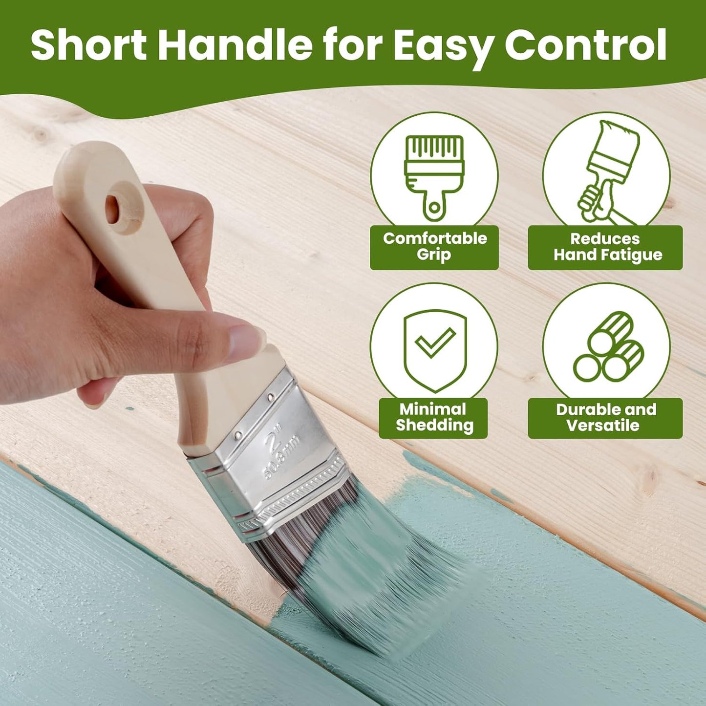 Paint Roller Kit with Extension Pole, 9 Inch Paint Roller, Paint Tray with Liner, Paint Brush & Tape, Professional Microfiber Painting Supplies for Painting Walls, Ceilings and Home (3 FT)