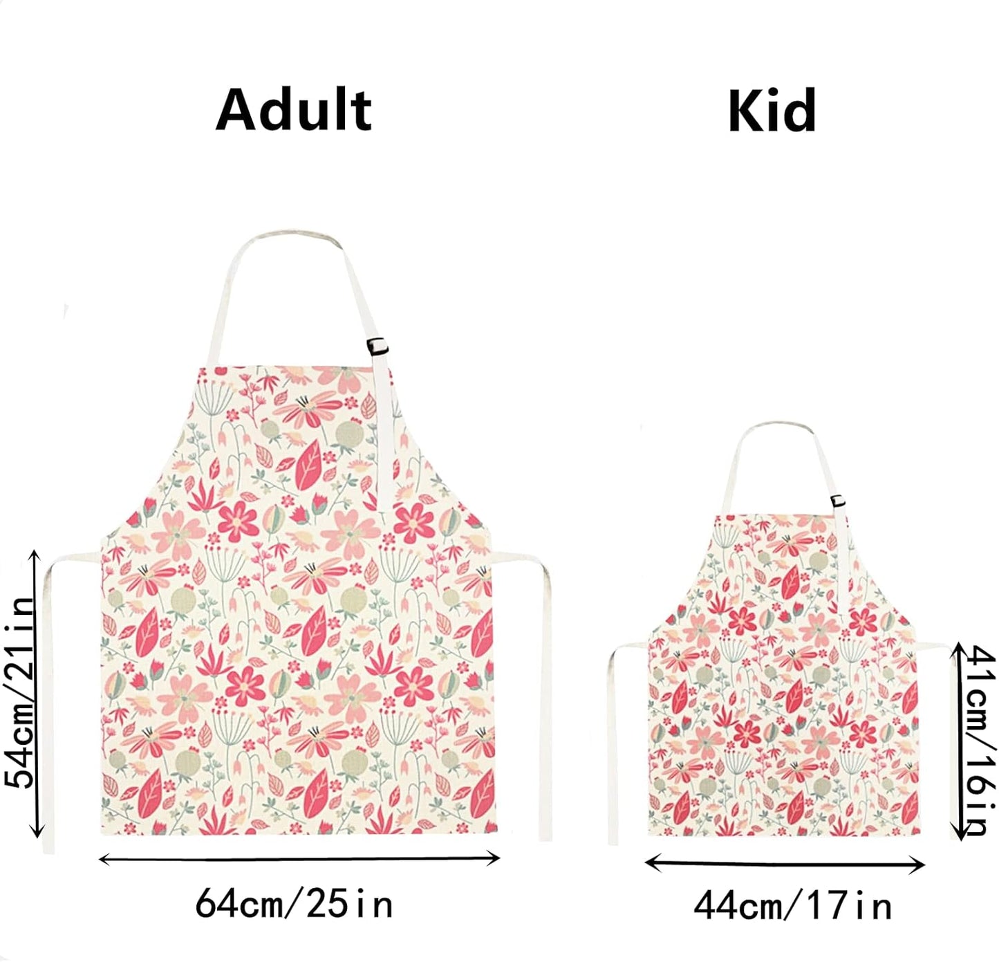 Matching Aprons for Kids and Adults,2 PCS Aprons for Women & Kids Aprons,Perfect Mommy and Me Kitchen Cooking Apron