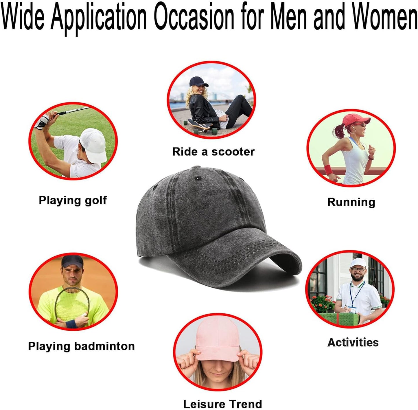 NPJY Baseball Cap Golf Dad Hat Adjustable Original Classic Low Profile Cotton Hat Unconstructed Plain Cap Men Women