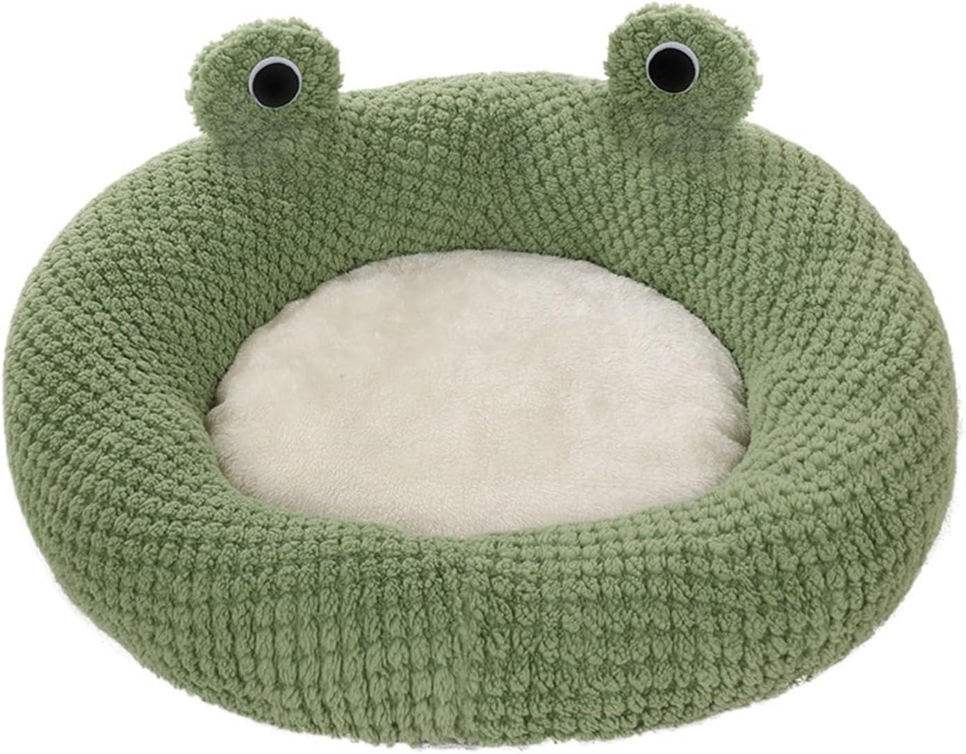 Warm Kennel, Removable and Washable pet, Universal cat for All Seasons, Simple mat(XL,Frog -Detachable)