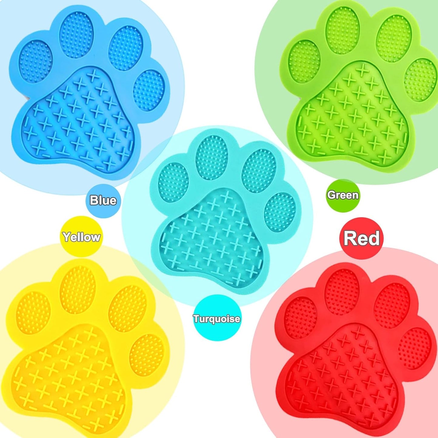 Dog Lick Pad, Dog Washing Distraction Device, Slow Eating Cute Mat with Super Suction for Pet Licking Peanut Butter, Bathing, Grooming Training (Green)