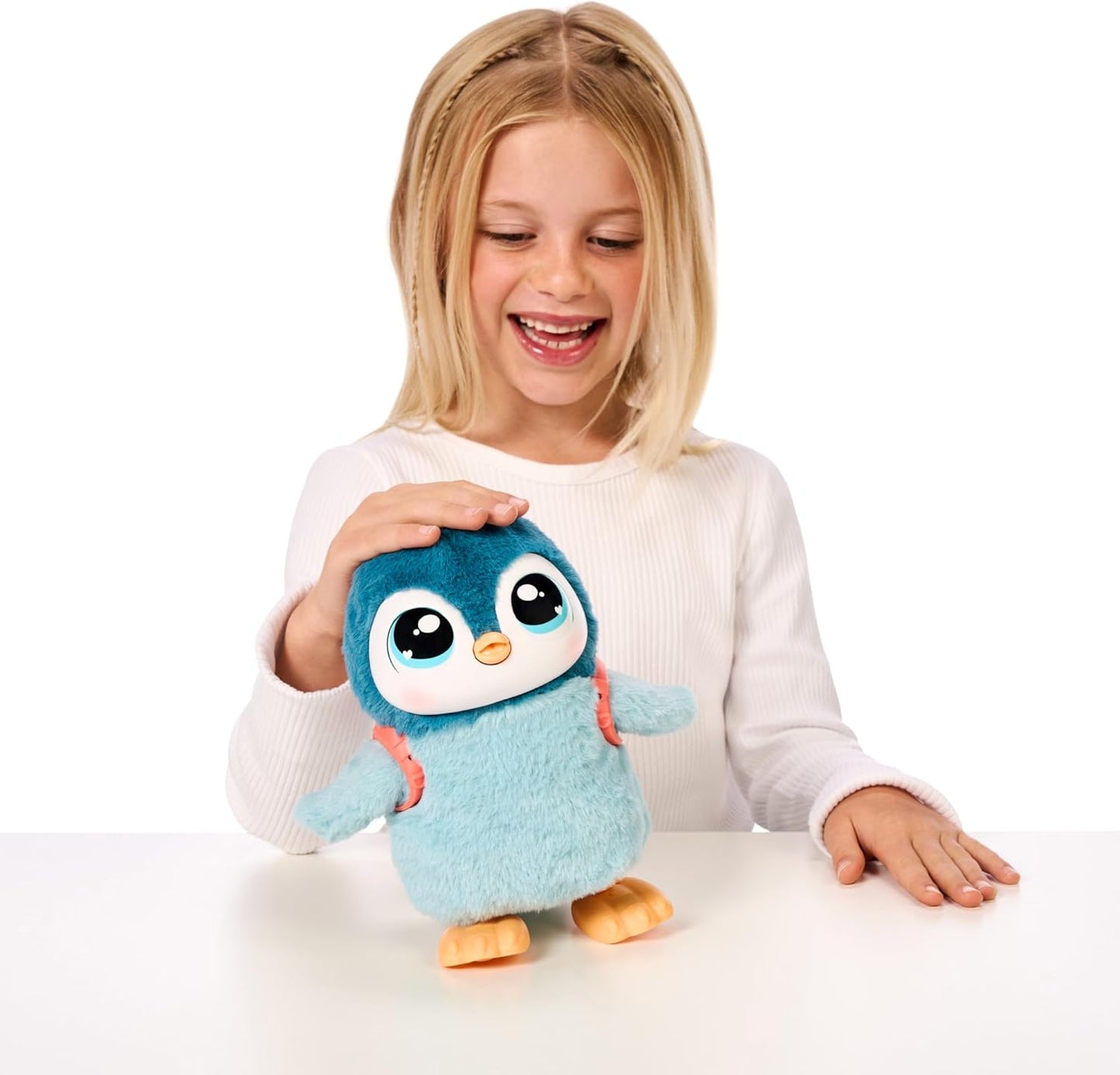 Little Live Pets Walking Penguin My Pet Waddles, Interactive Plush Penguin with 25+ Sounds and Detachable Leash, Toy Penguins for Kids of Ages 5+