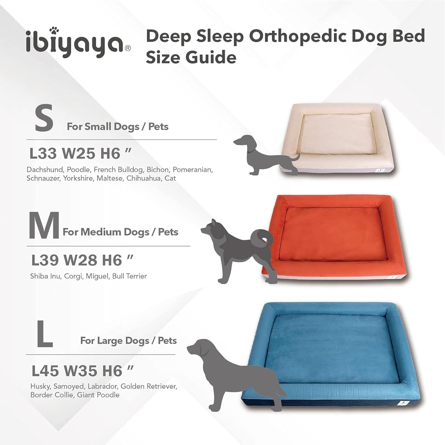 ibiyaya - Orthopedic Bed for Large Dogs - Dog Sofa Bed Large, Supportive Foam Pet Couch with Removable Washable Cover, Waterproof Lining and Nonskid Bottom - Brick Red