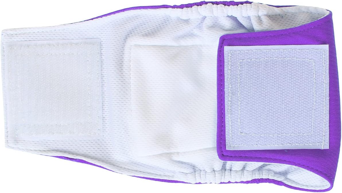 Teamoy Male Dog Belly Bands Washable 4-Pack, Reusable Dog Diapers Wraps for Incontinence & Marking (XS,7"-9" Waist)