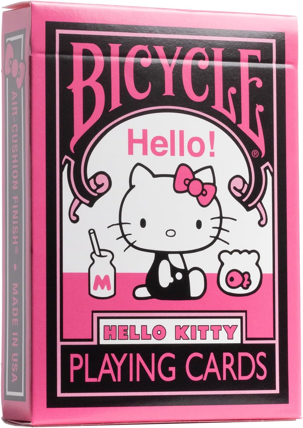 Bicycle Hello Kitty Playing Cards, Black & Pink, 1 Deck