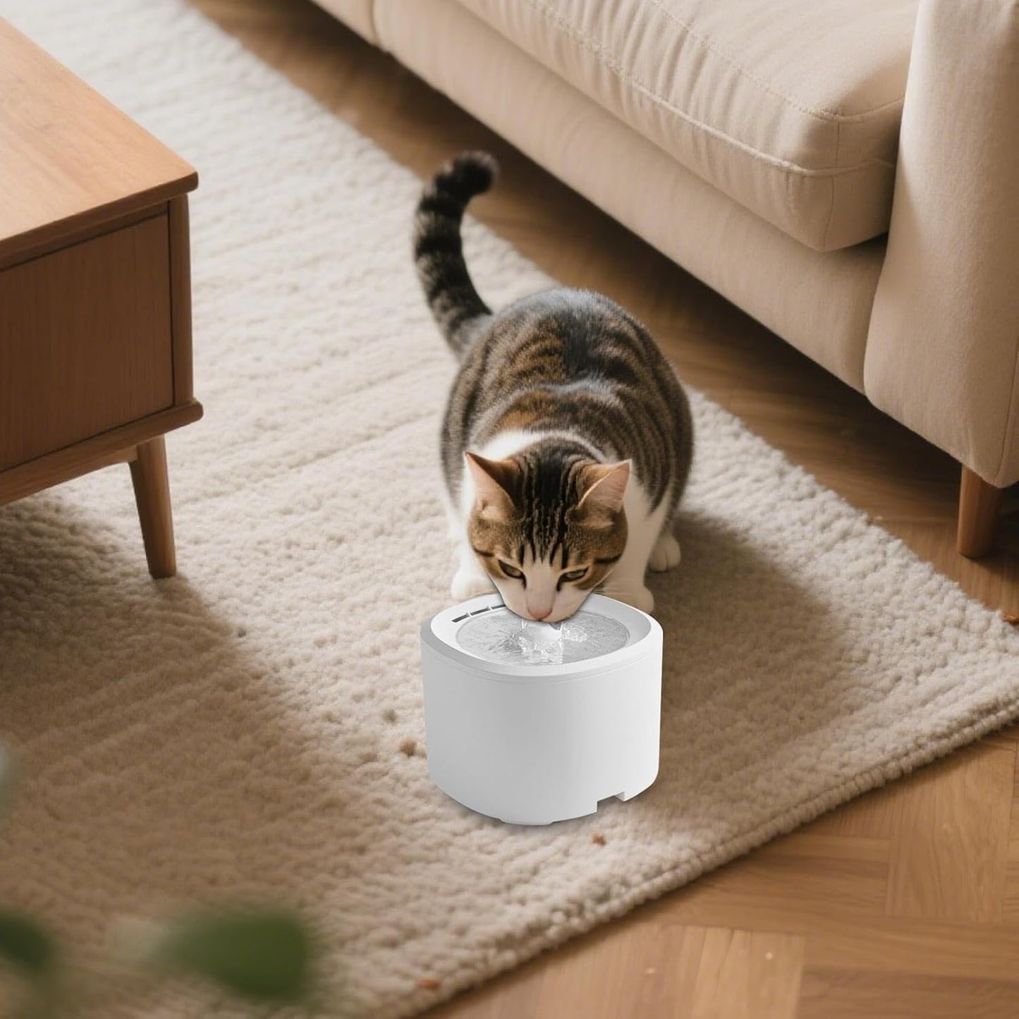 Pet Water Fountain | 3L Quiet USB Powered Automatic Dispenser - Water Dispenser for Cats Dogs,for Kitten Puppy Dog Indoor Home Apartment Living Room Balcony