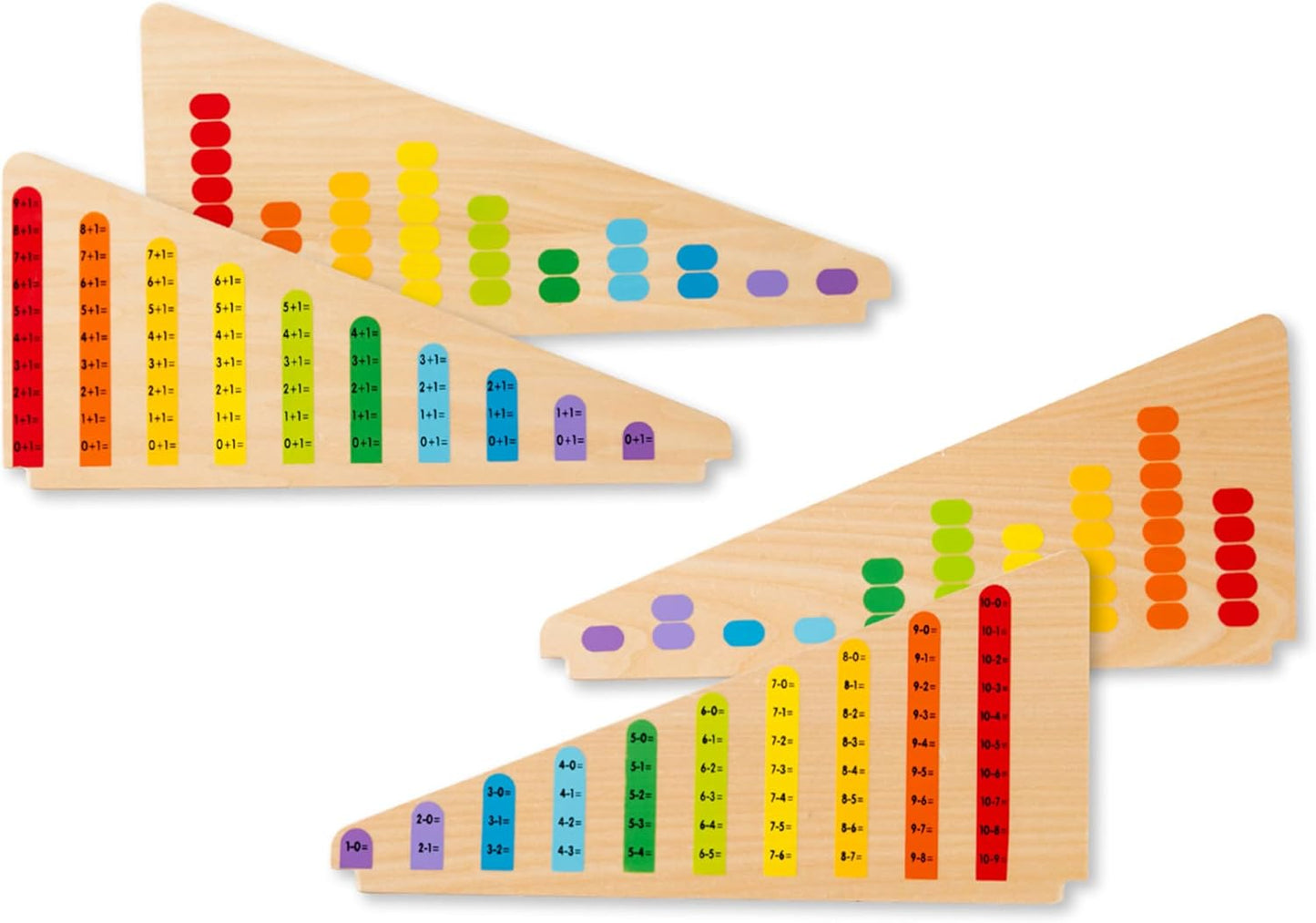 Melissa & Doug Add & Subtract Abacus - Educational Toy with 55 Colorful Beads and Sturdy Wooden Construction