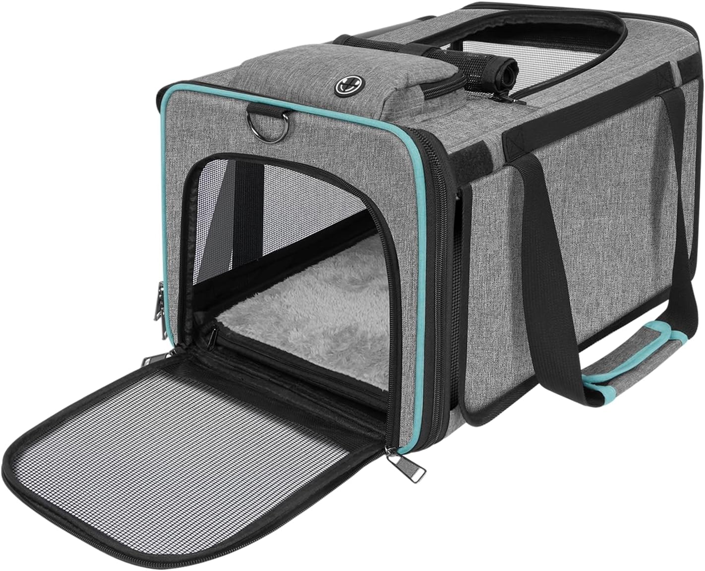 Soft-Sided Pet Carrier for Air Travel 18x11x11 Inch - Underseat Cabin Carry Bag for Small Cats & Dogs Under 15 lbs