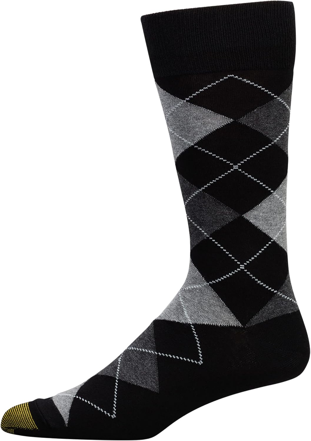 GOLDTOE mens Carlyle Argyle Crew Dress Socks, 3-pairs