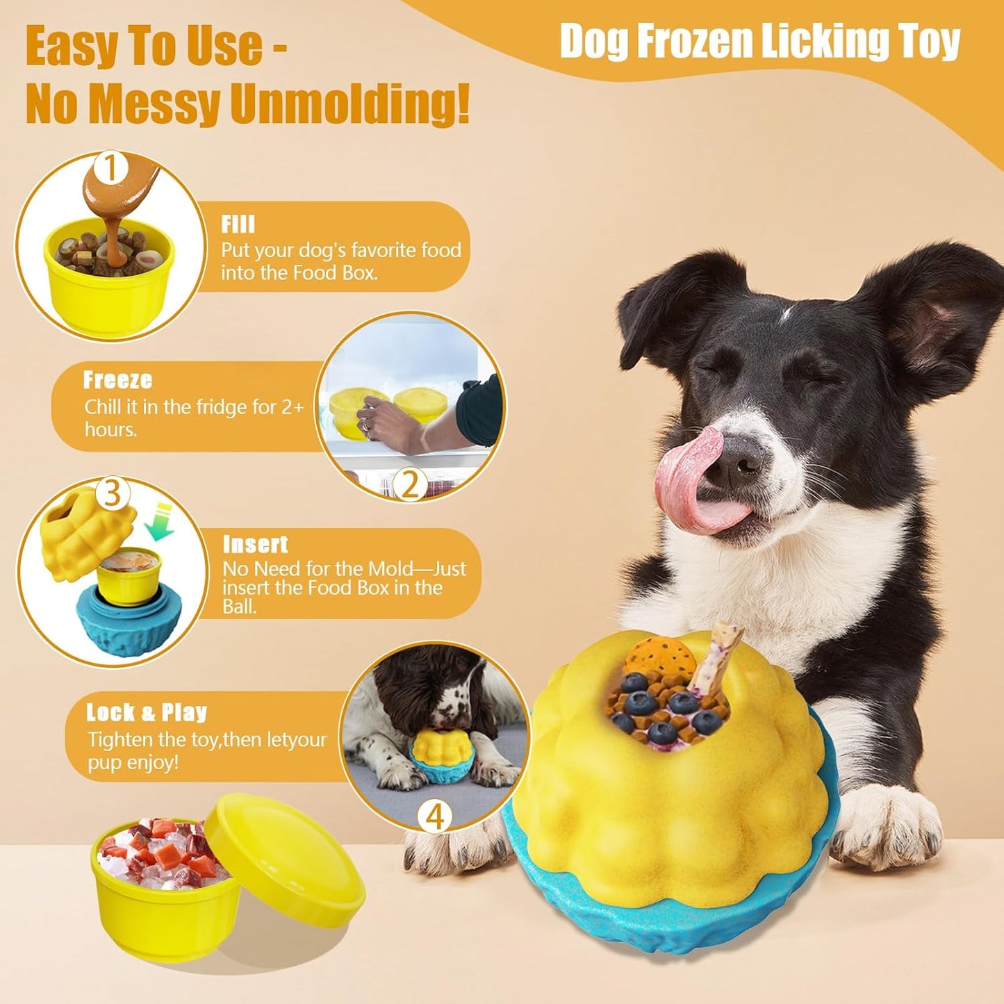 Dog Puzzle Toys, Dog Treat Holder Toy 2 Pack, Pupsicle Dogs Puzzles for Smart Dogs(2 Pack)