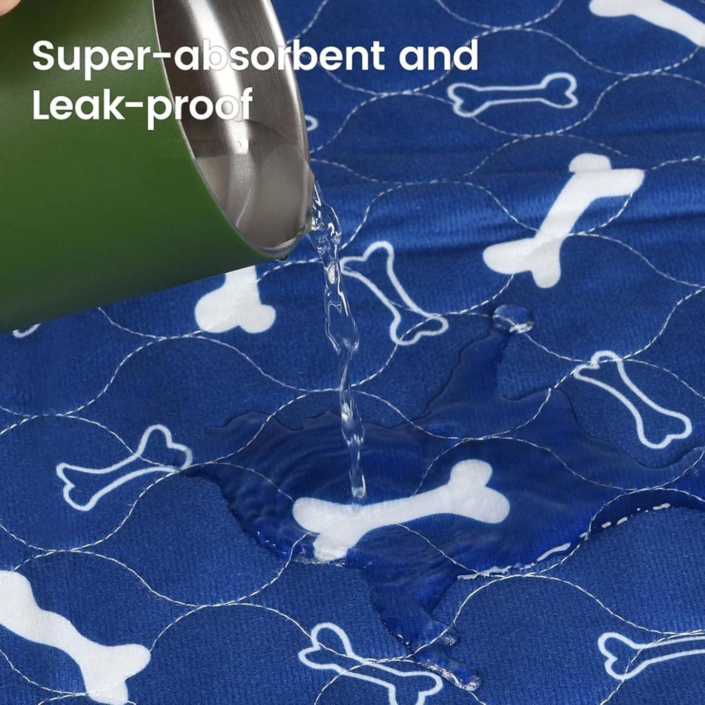 Dog Pee Pads,Leakproof Strong Absorbent - Extra Heavy Absorbency Washable Underpad | for Small Medium Dog Potty Bed Sofa Crate Car Whelping Bed Car
